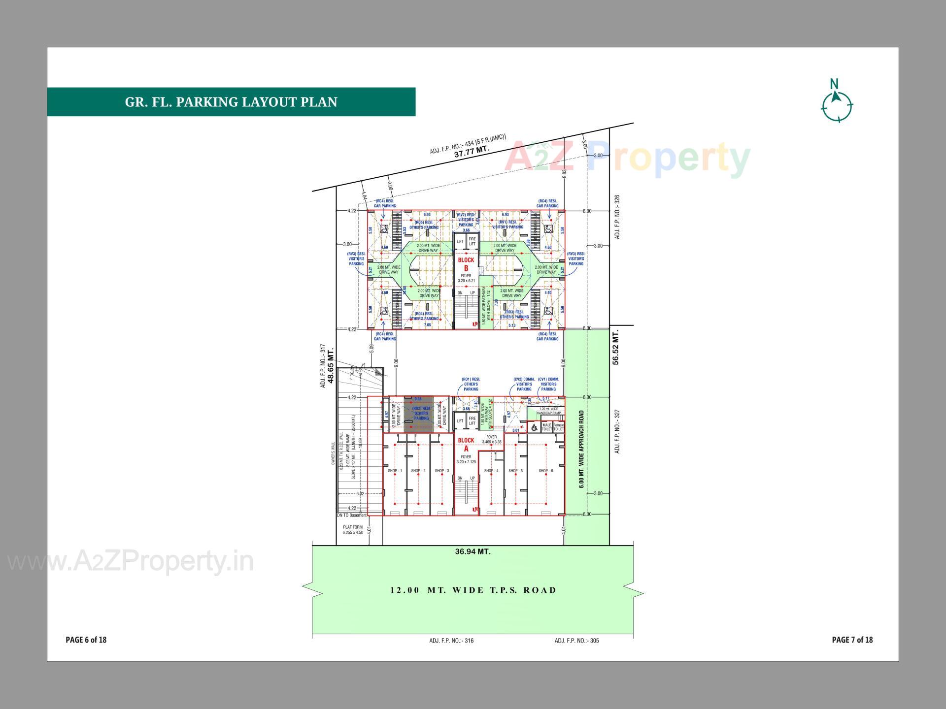 Layout of real estate project Maruti Shantam located at Chandkheda, Ahmedabad, Gujarat