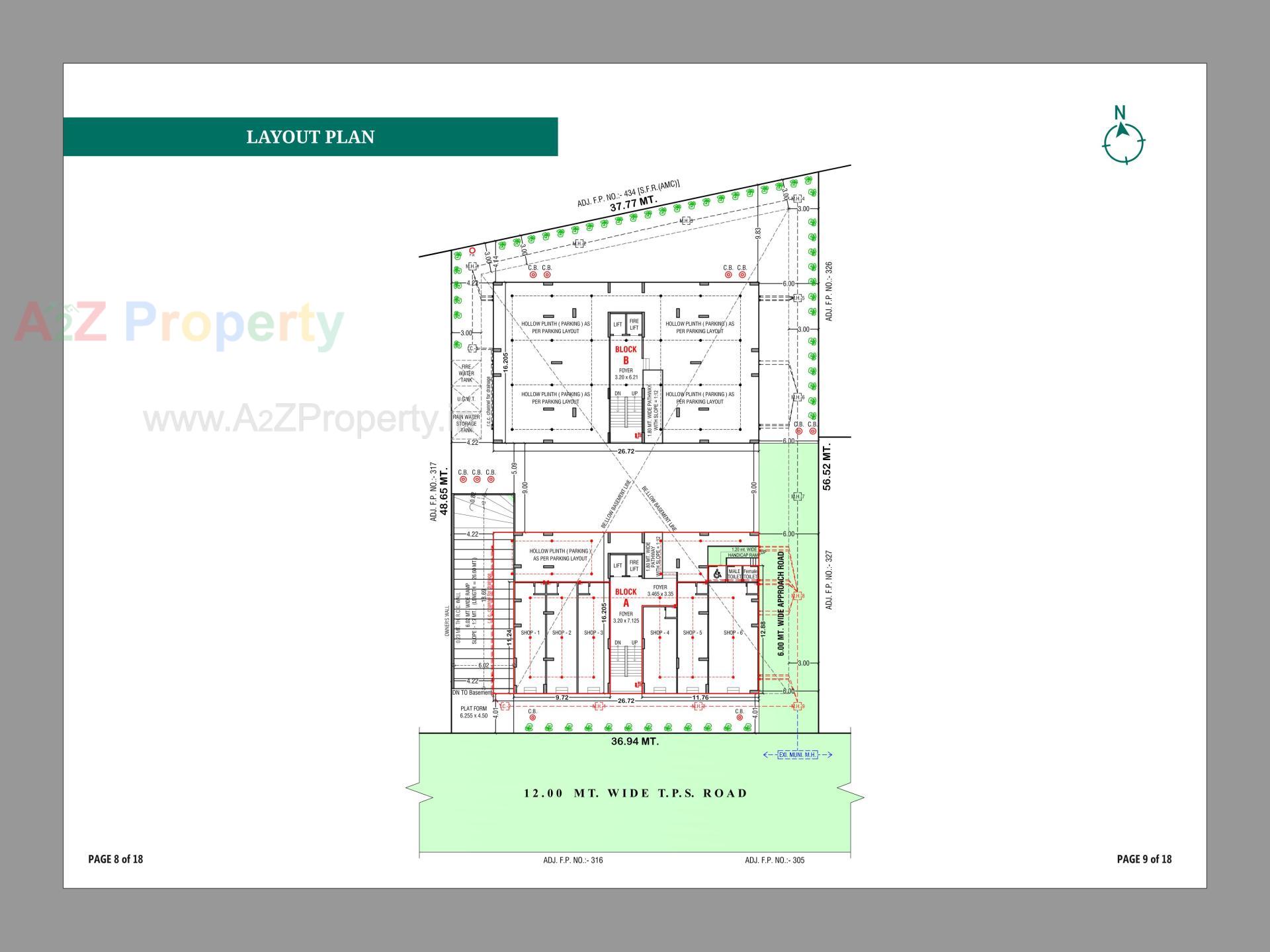 Layout of real estate project Maruti Shantam located at Chandkheda, Ahmedabad, Gujarat