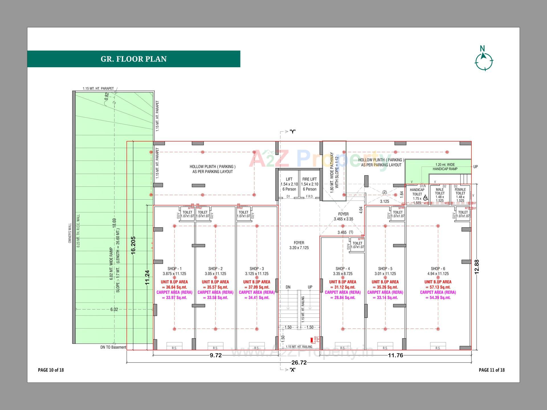 Layout of real estate project Maruti Shantam located at Chandkheda, Ahmedabad, Gujarat