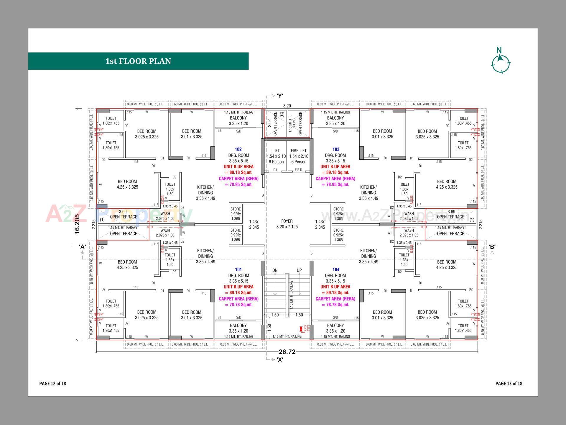 Layout of real estate project Maruti Shantam located at Chandkheda, Ahmedabad, Gujarat