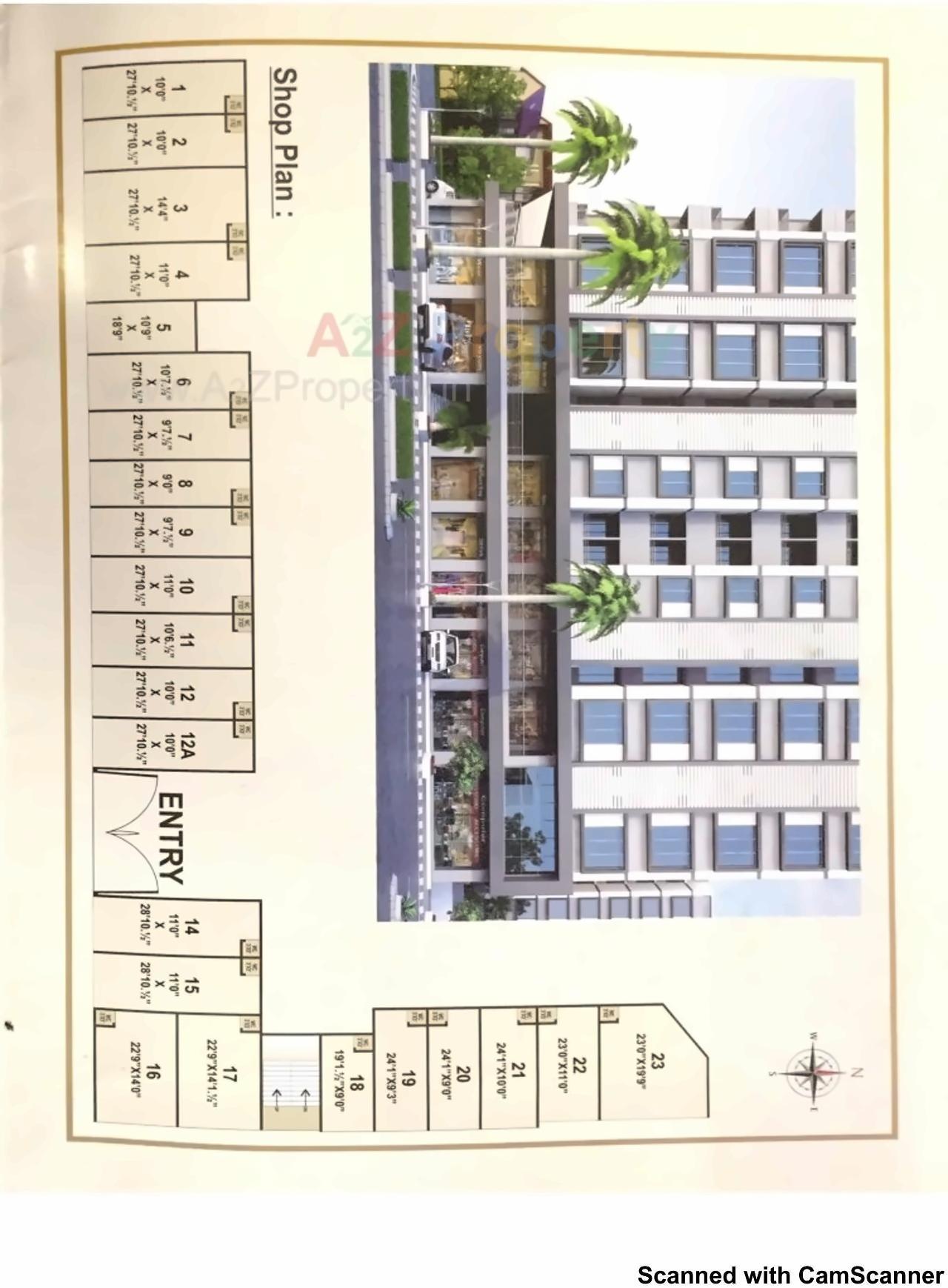 Layout of real estate project Maruti Sky located at Vastral, Ahmedabad, Gujarat