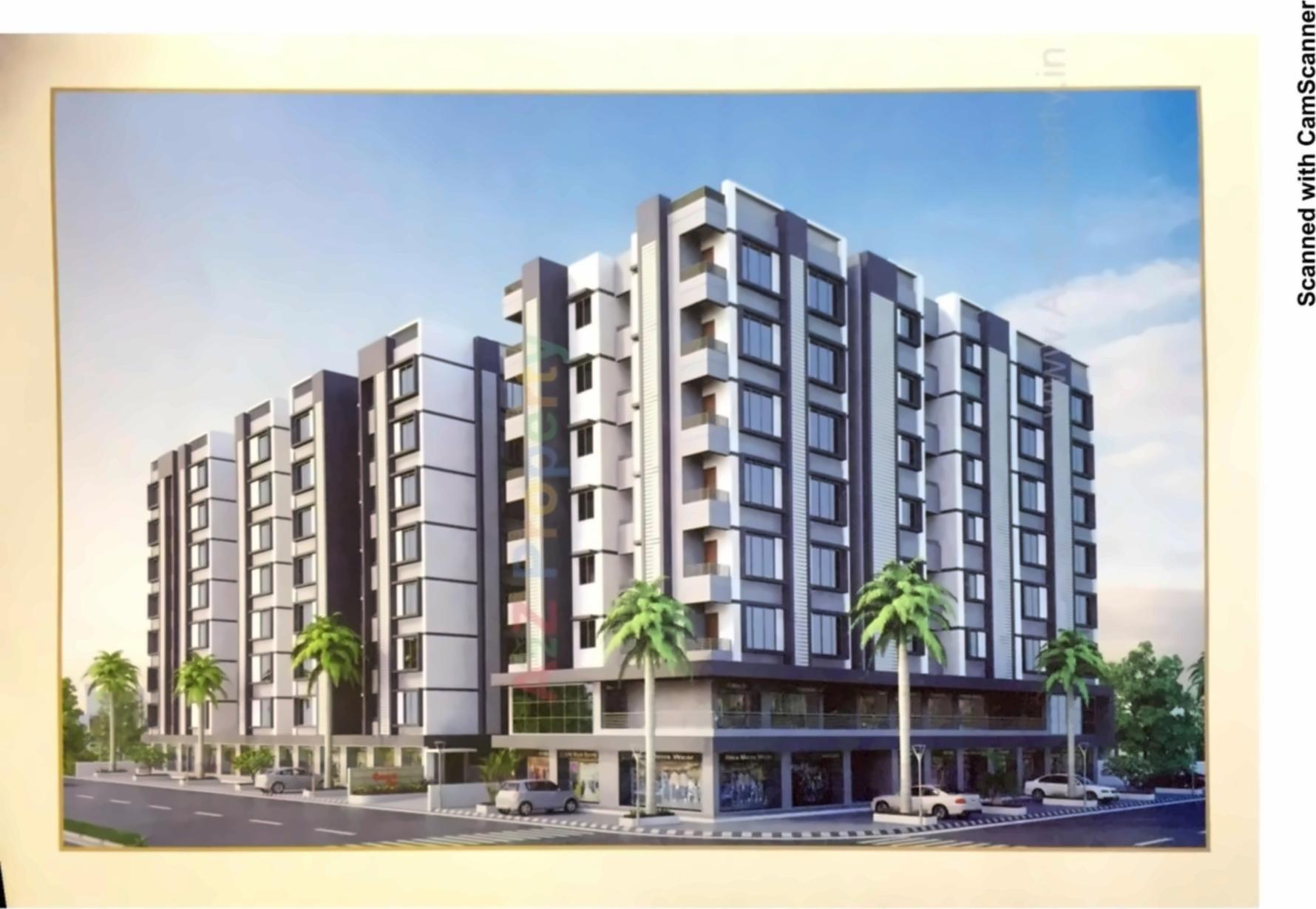 3D Elevation of real estate project Maruti Sky located at Vastral, Ahmedabad, Gujarat