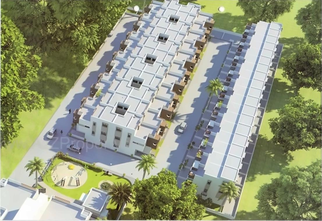 3D Elevation of real estate project Maruti Villa (block  A, B, C, D) located at City, Ahmedabad, Gujarat