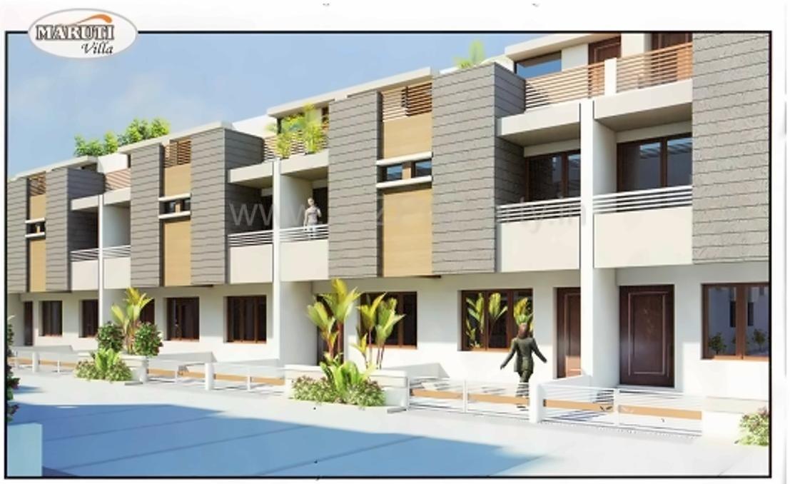 3D Elevation of real estate project Maruti Villa (block  A, B, C, D) located at City, Ahmedabad, Gujarat