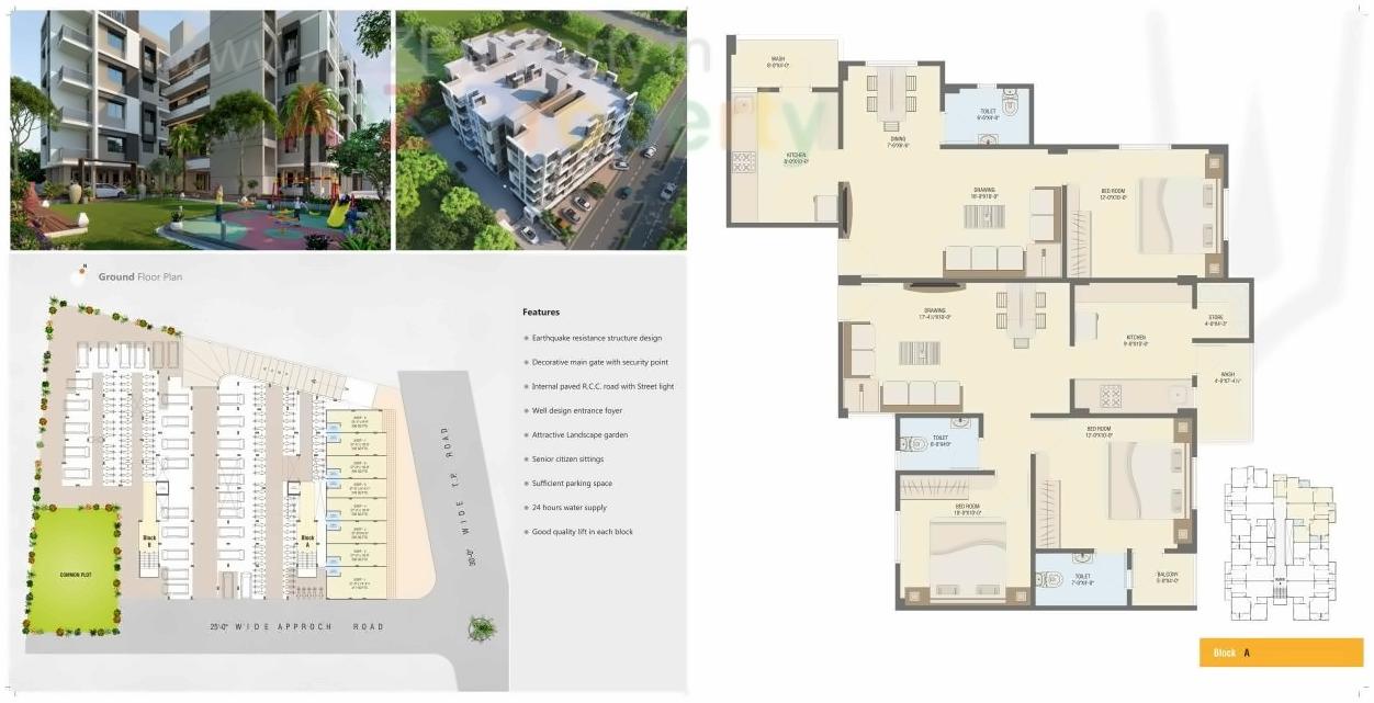 Layout of real estate project Marutinadan located at Naroda, Ahmedabad, Gujarat