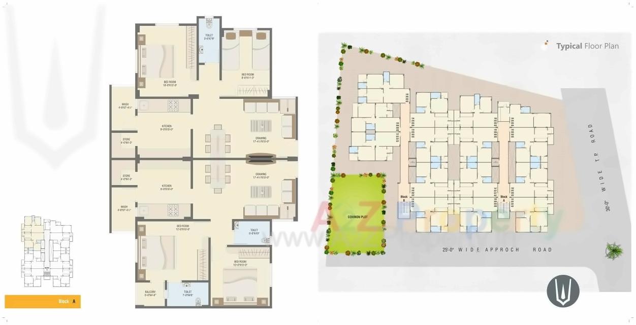 Layout of real estate project Marutinadan located at Naroda, Ahmedabad, Gujarat