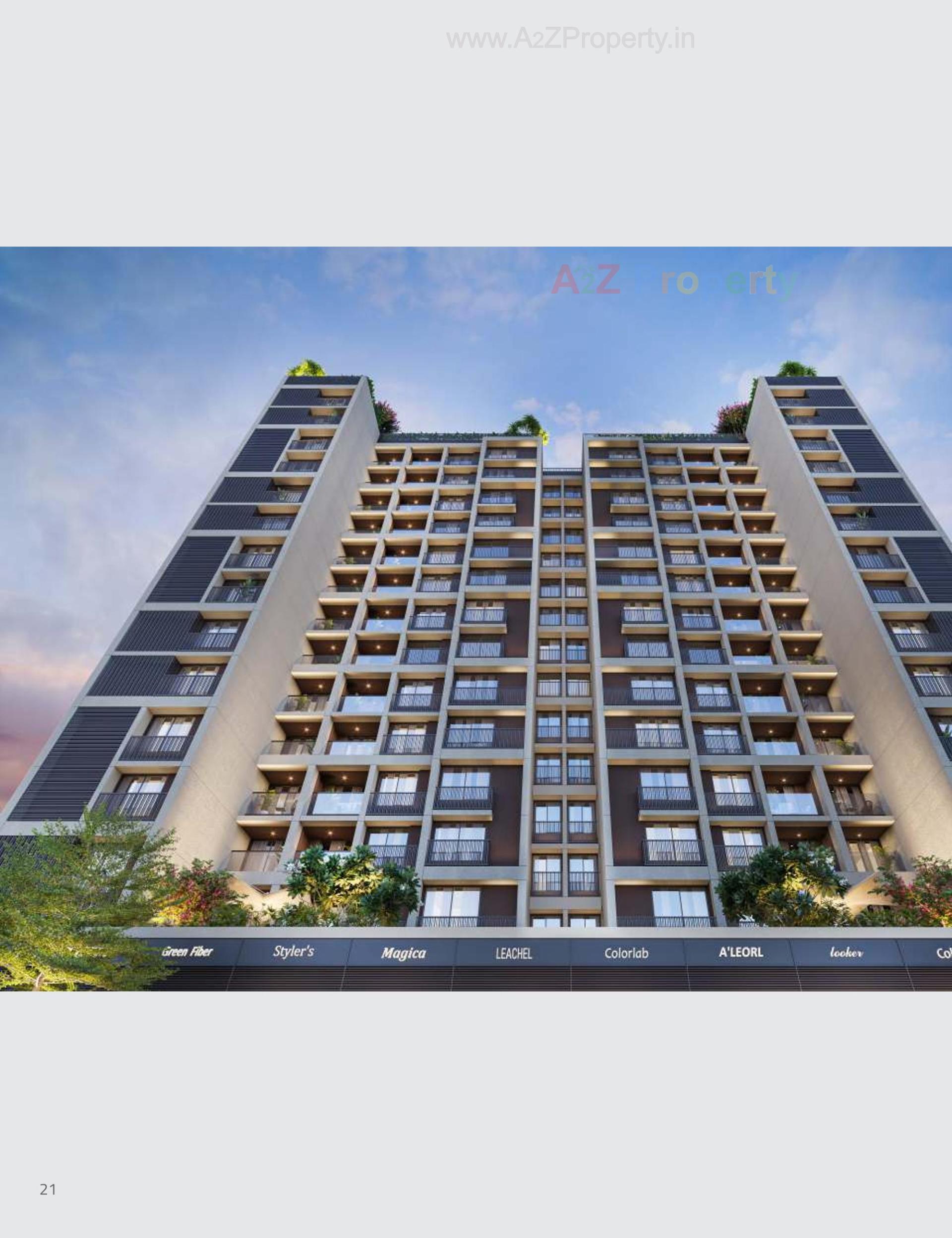 3D Elevation of real estate project Marvella located at Shela, Ahmedabad, Gujarat