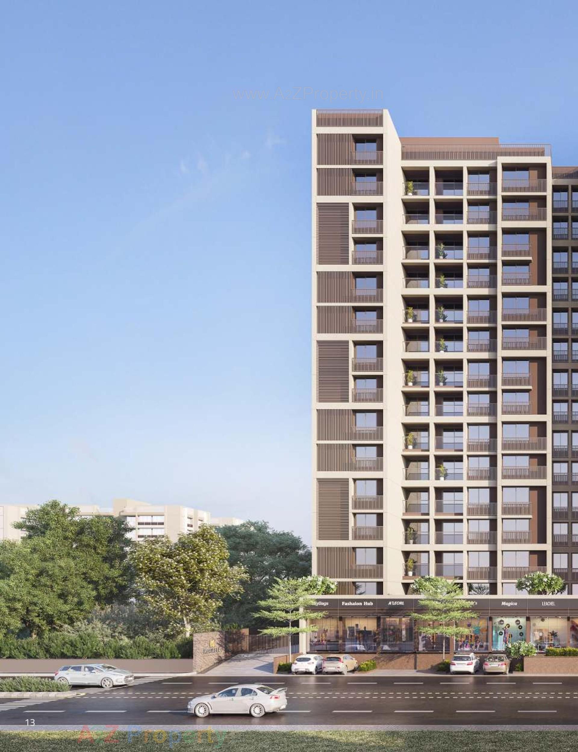 3D Elevation of real estate project Marvella located at Shela, Ahmedabad, Gujarat