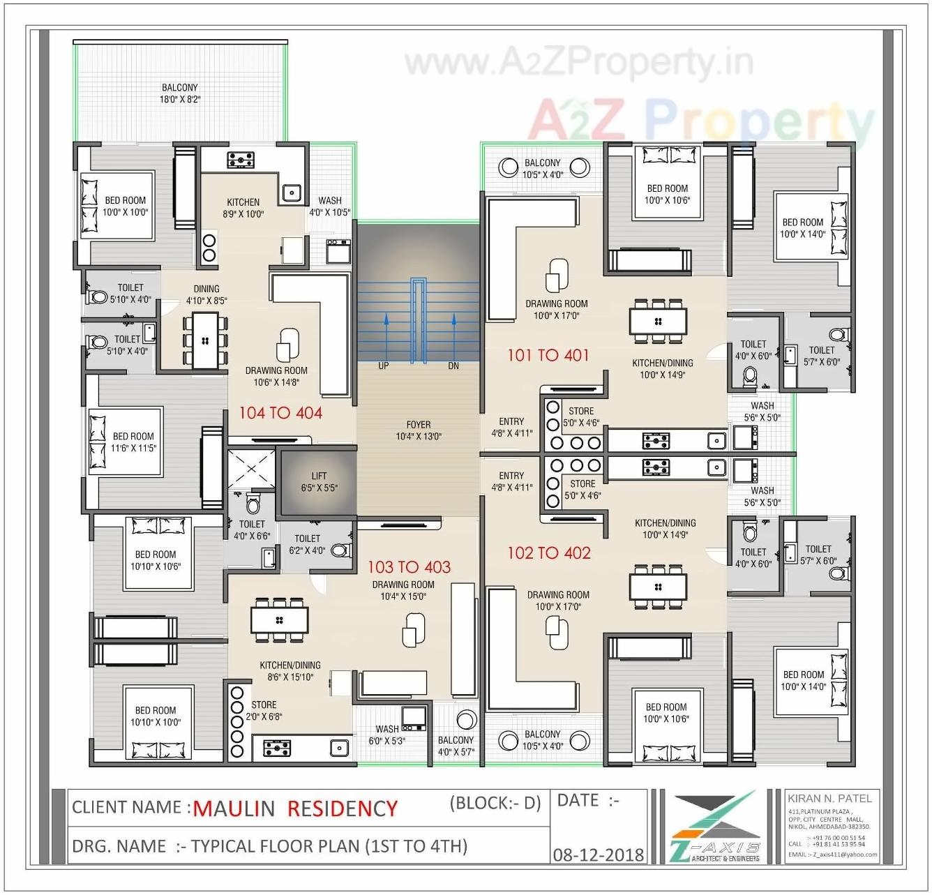Layout of real estate project Maulin Residency located at Nikol, Ahmedabad, Gujarat