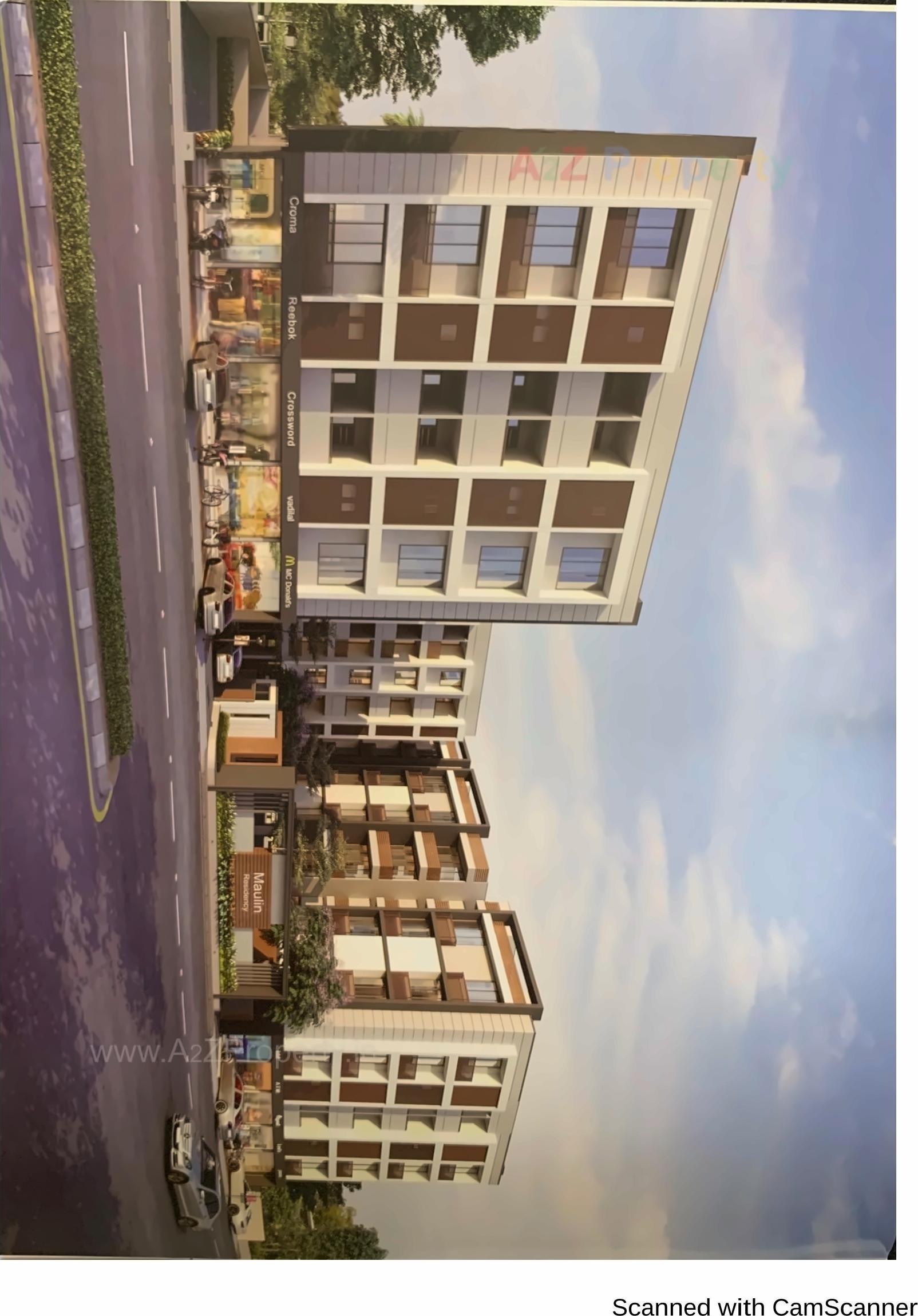 3D Elevation of real estate project Maulin Residency located at Nikol, Ahmedabad, Gujarat