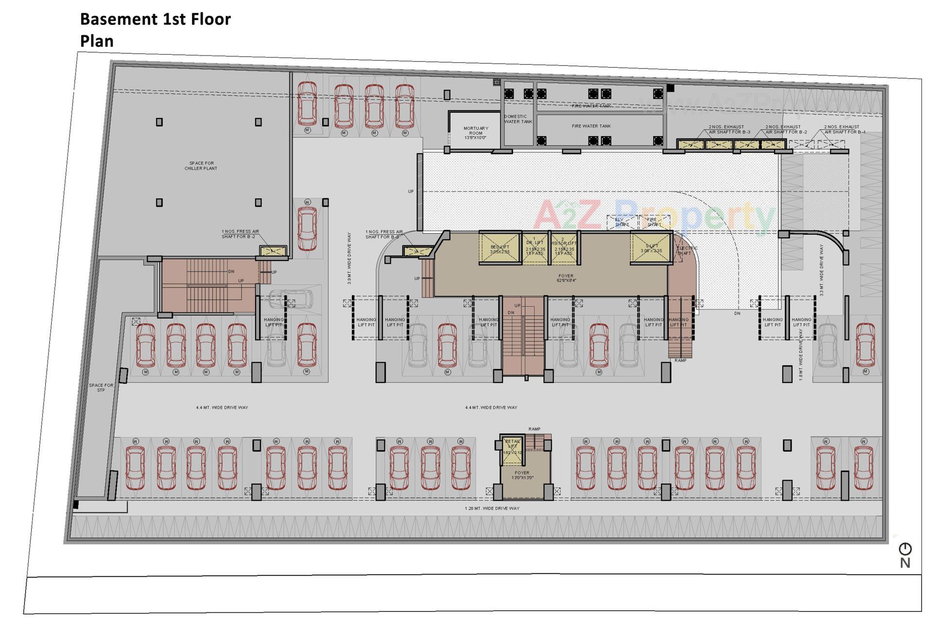 Layout of real estate project Medercial One located at Shekha, Ahmedabad, Gujarat