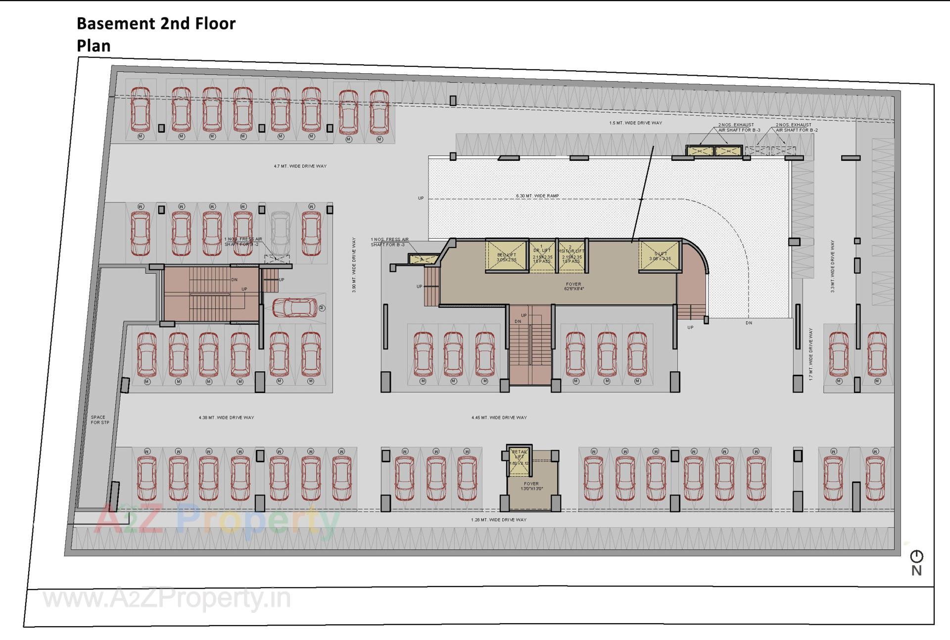 Layout of real estate project Medercial One located at Shekha, Ahmedabad, Gujarat