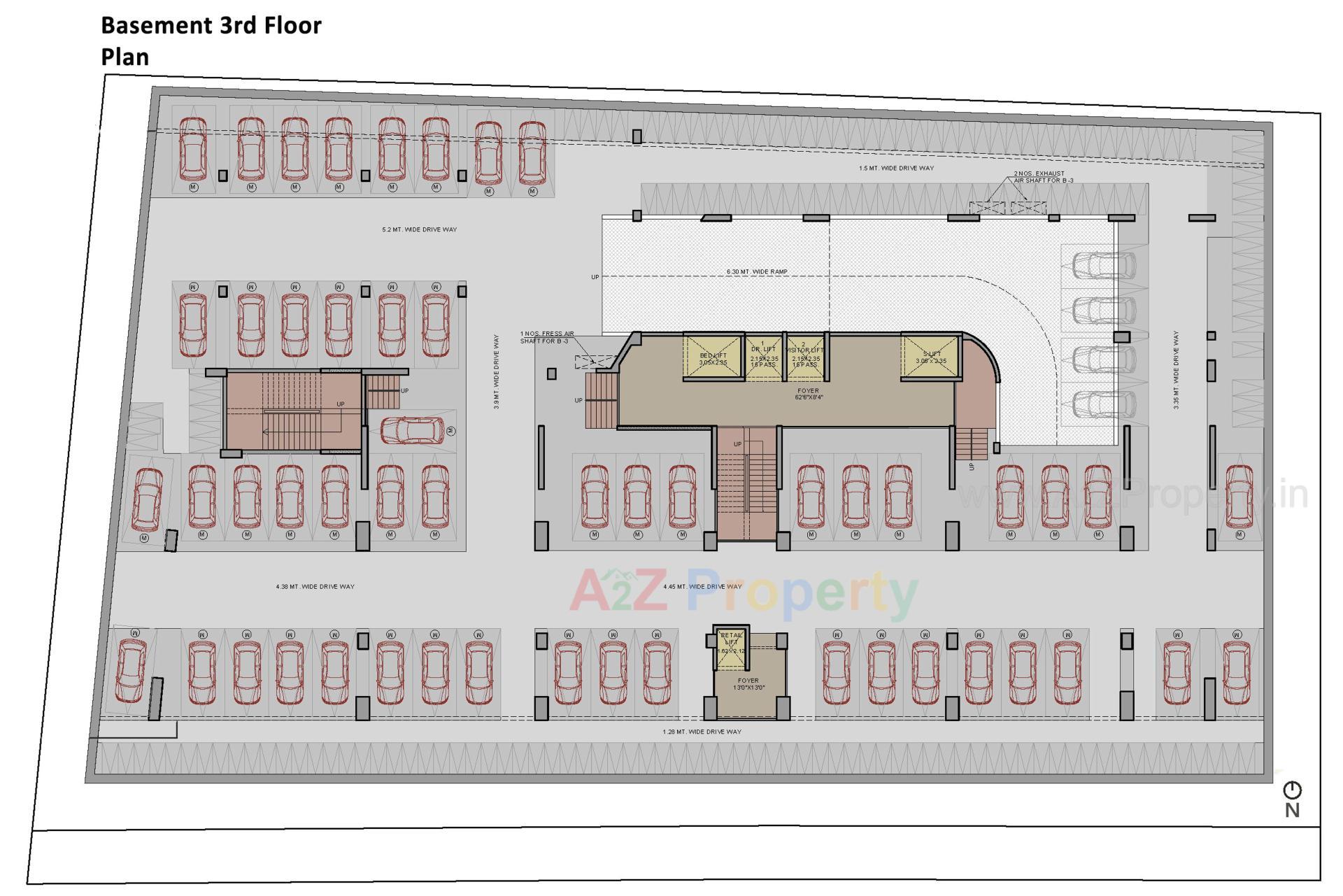 Layout of real estate project Medercial One located at Shekha, Ahmedabad, Gujarat