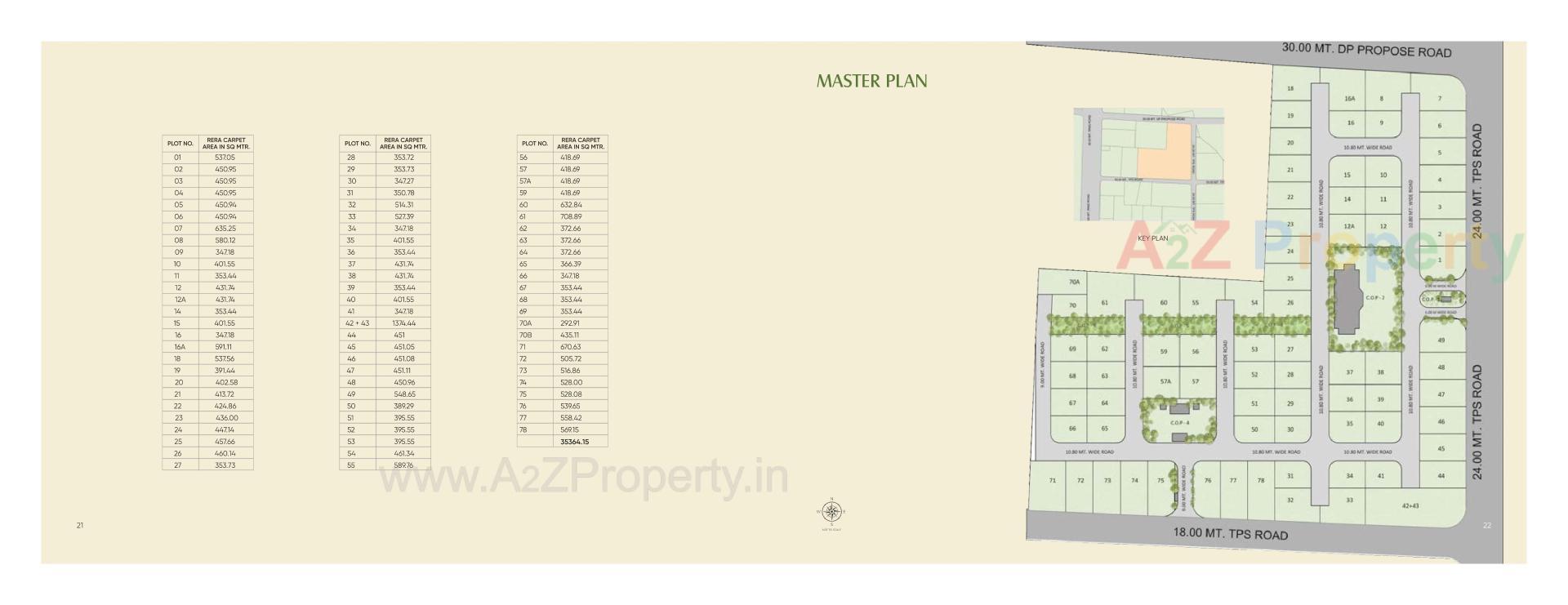 Layout of real estate project Medhaansh located at Sanand, Ahmedabad, Gujarat