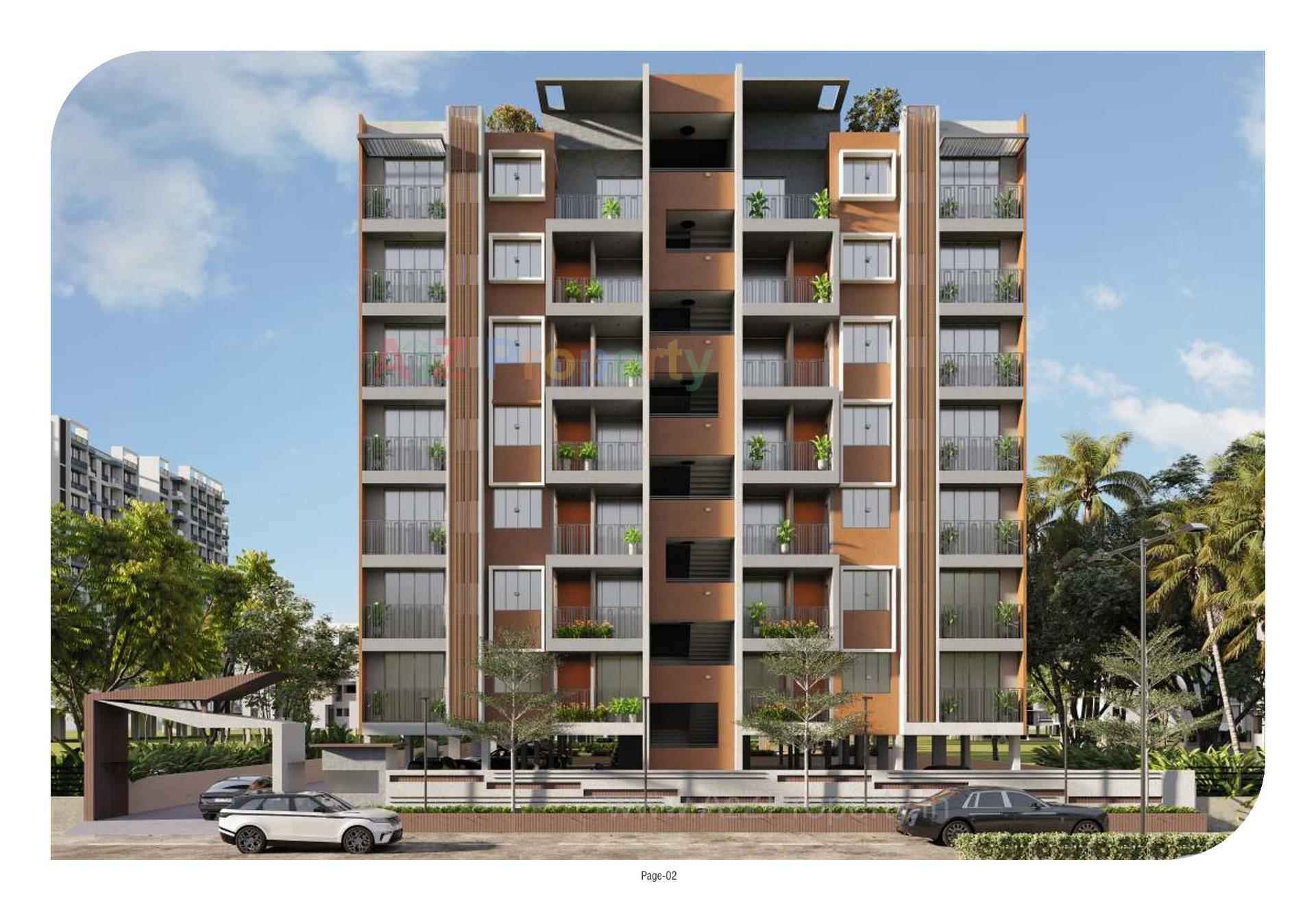3D Elevation of real estate project Meem Light Residency located at Vatva, Ahmedabad, Gujarat