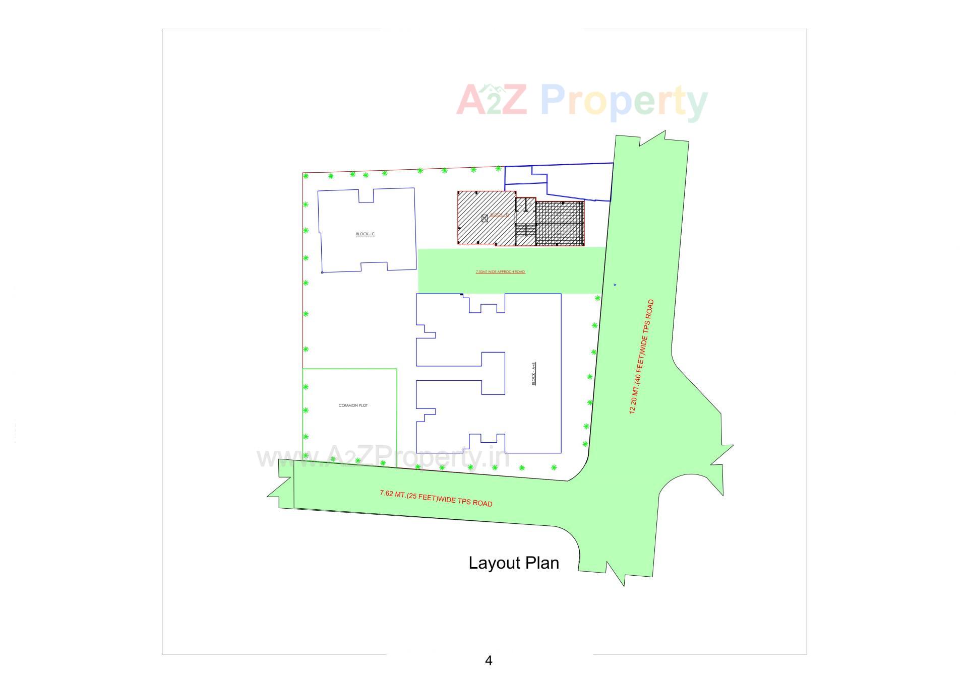 Layout of real estate project Meghashray located at Ahmedabad, Ahmedabad, Gujarat