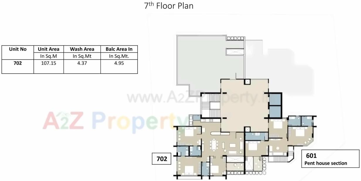 Layout of real estate project Meghdhanush Residency located at Vastrapur, Ahmedabad, Gujarat