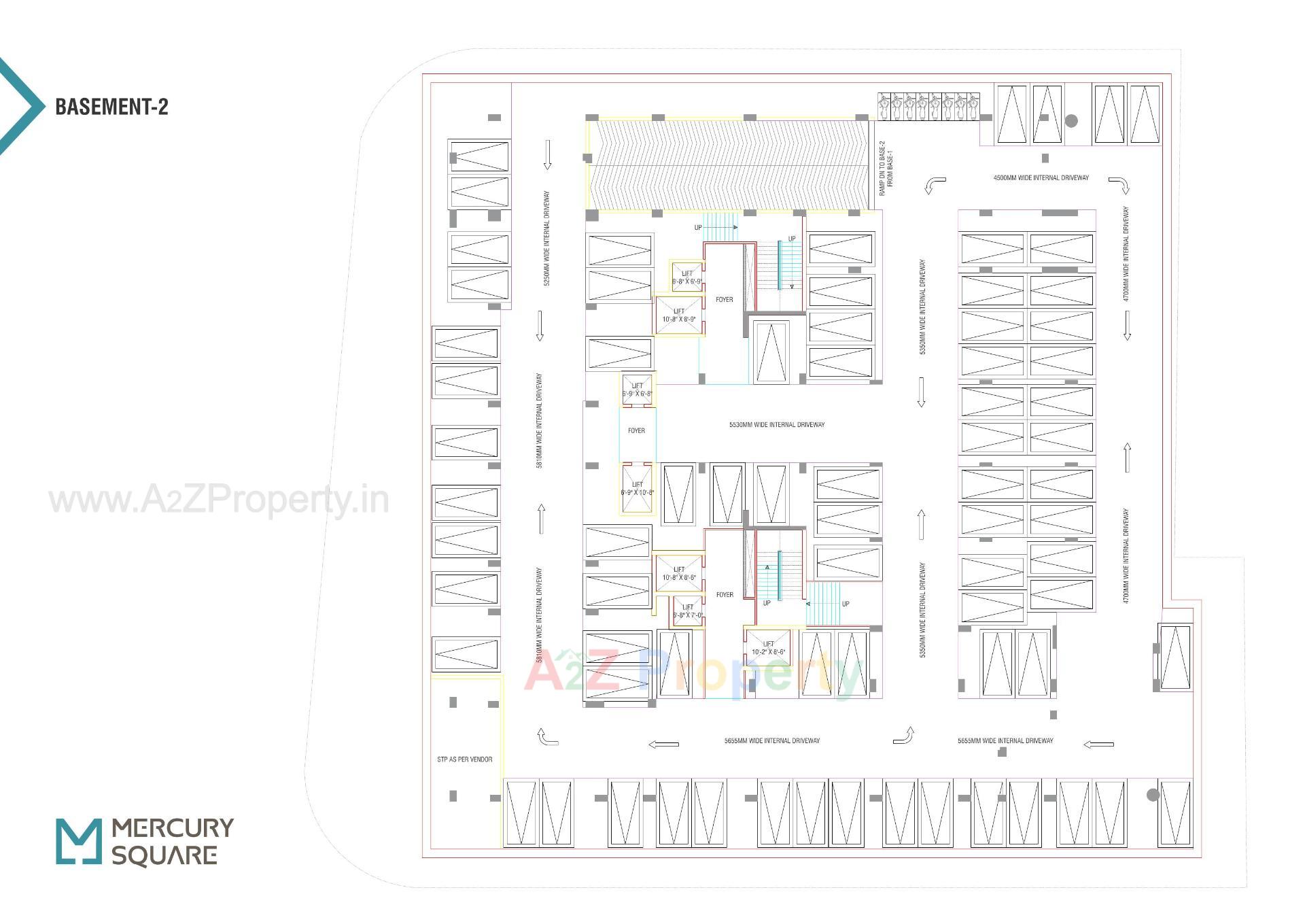 Layout of real estate project Mercury Square located at Nikol, Ahmedabad, Gujarat