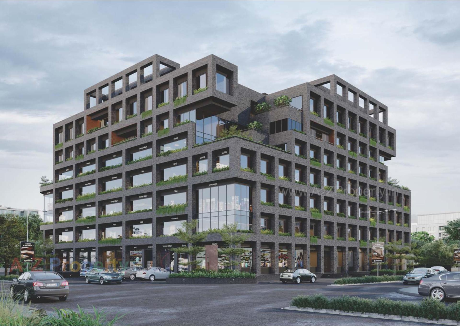 3D Elevation of real estate project Mercury Square located at Nikol, Ahmedabad, Gujarat