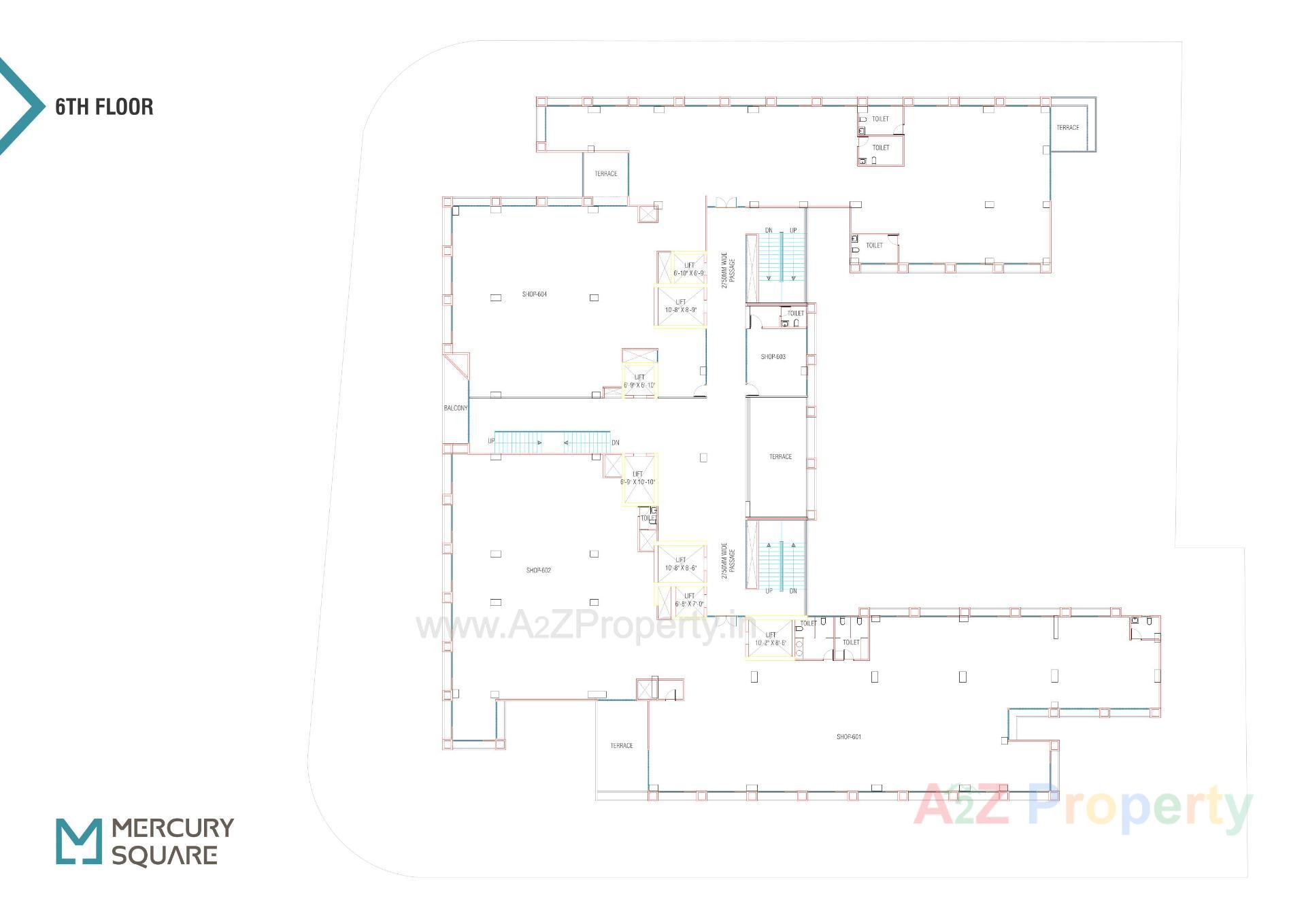 Layout of real estate project Mercury Square located at Nikol, Ahmedabad, Gujarat