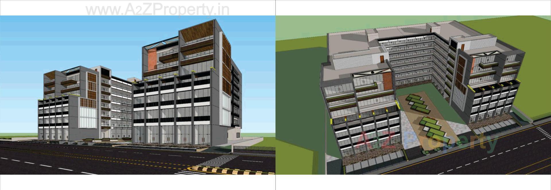 3D Elevation of real estate project Meridian One located at Nikol, Ahmedabad, Gujarat