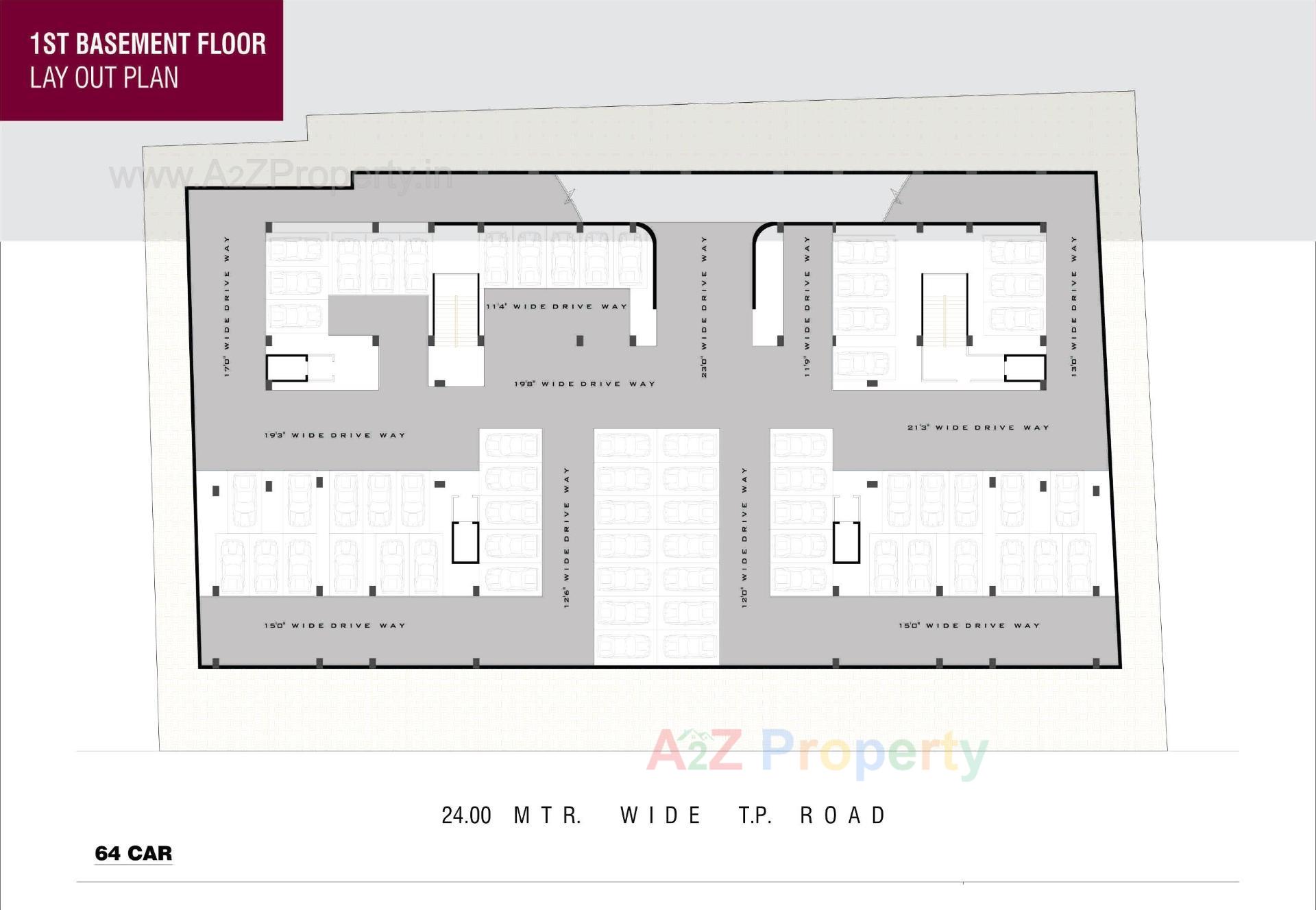 Layout of real estate project Meridian One located at Nikol, Ahmedabad, Gujarat