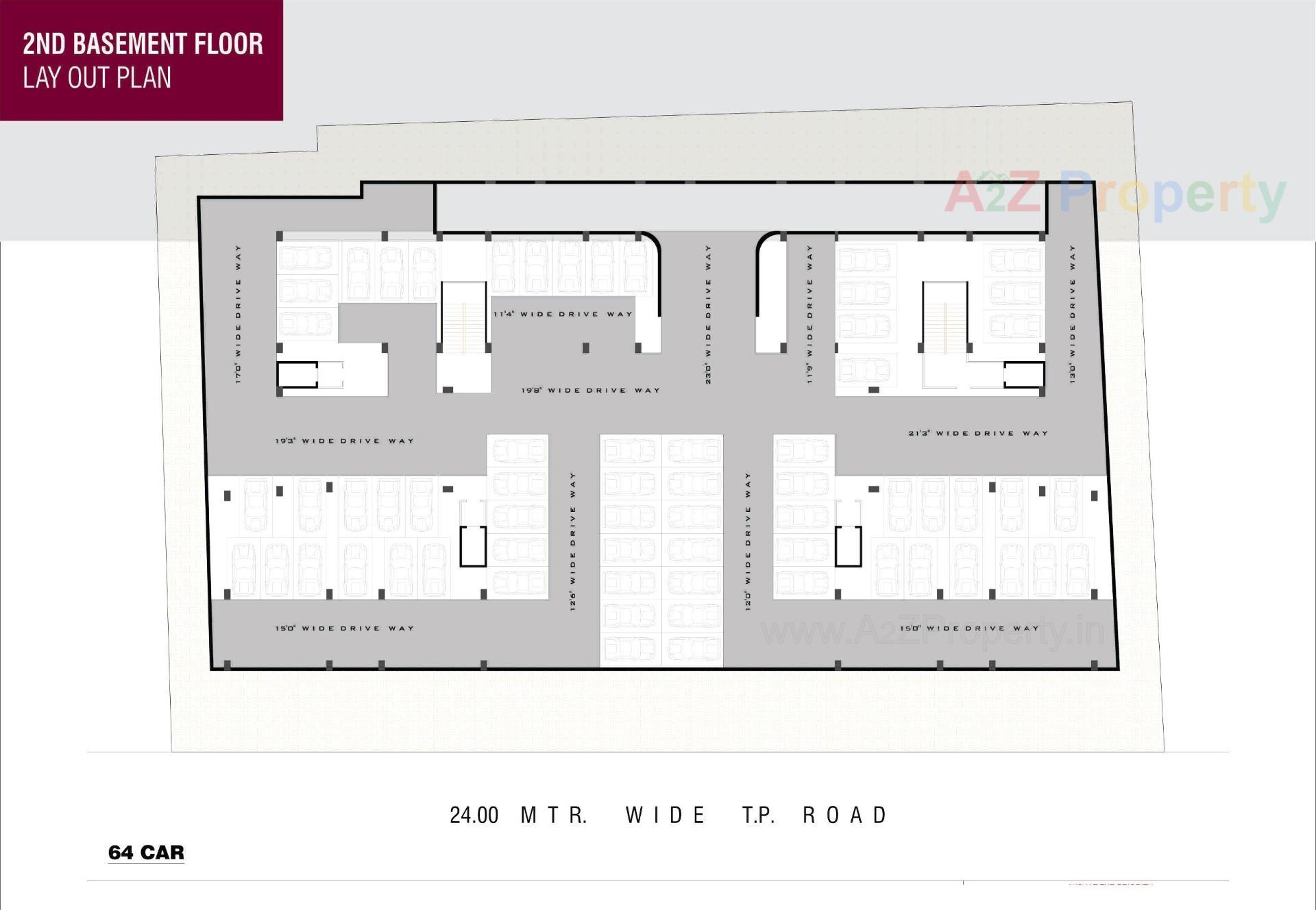 Layout of real estate project Meridian One located at Nikol, Ahmedabad, Gujarat