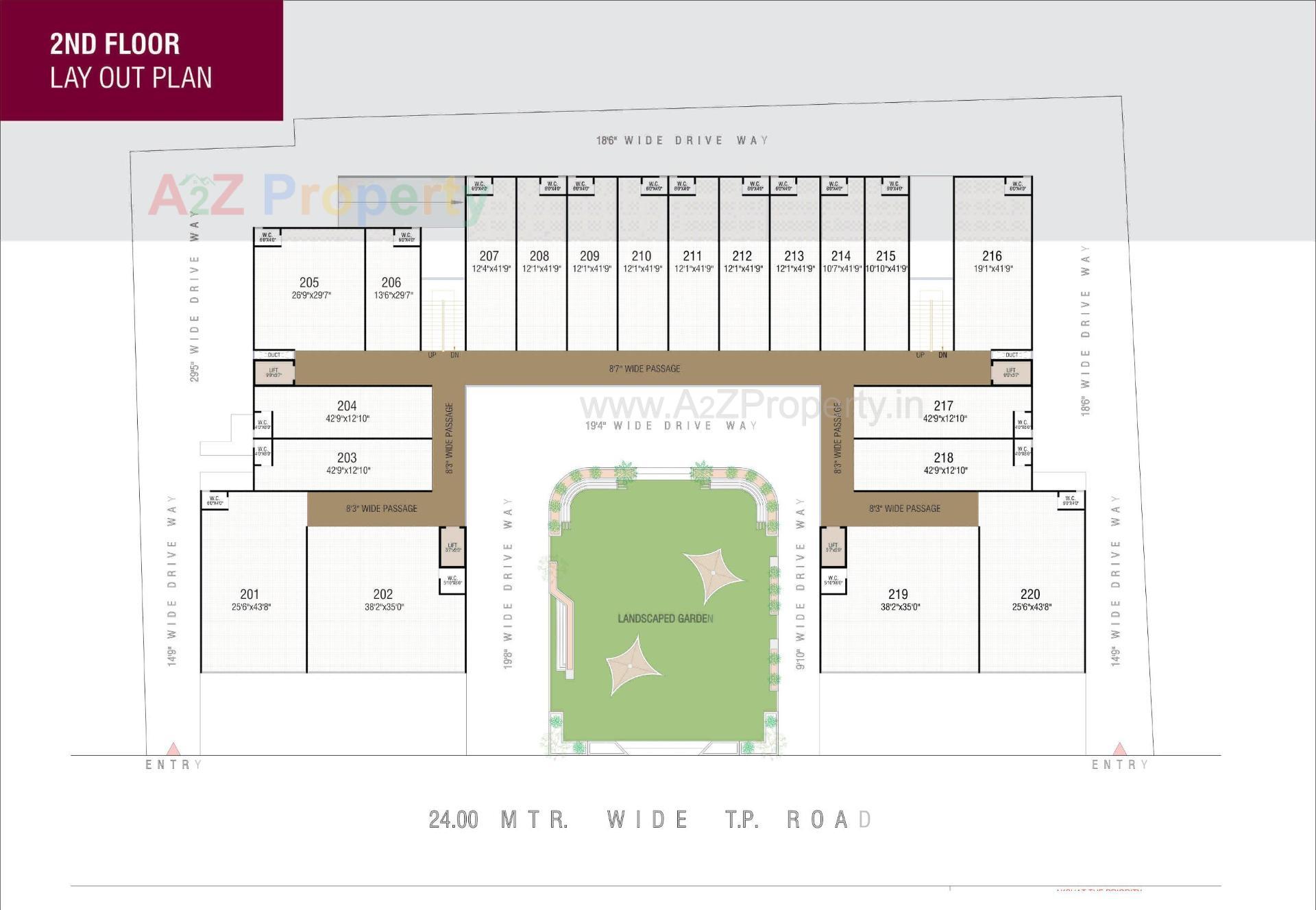 Layout of real estate project Meridian One located at Nikol, Ahmedabad, Gujarat