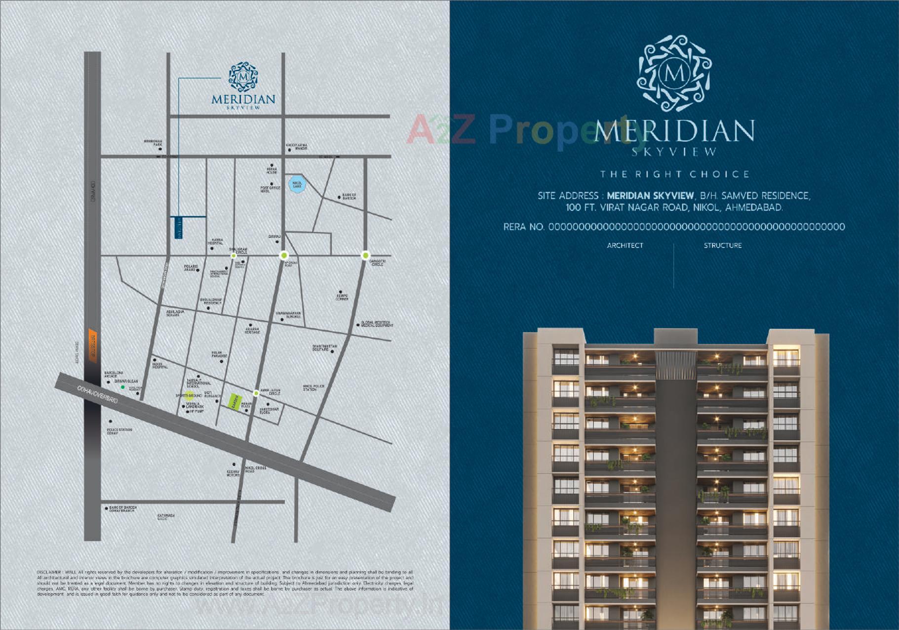  of real estate project Meridian Skyiew located at Nikol, Ahmedabad, Gujarat