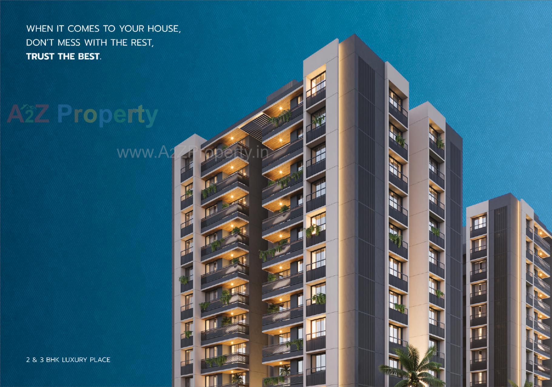 3D Elevation of real estate project Meridian Skyiew located at Nikol, Ahmedabad, Gujarat