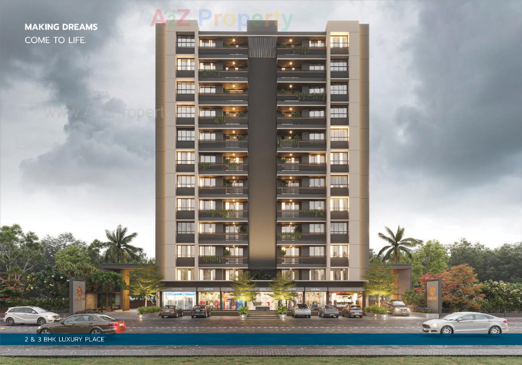 3D Elevation of real estate project Meridian Skyiew located at Nikol, Ahmedabad, Gujarat