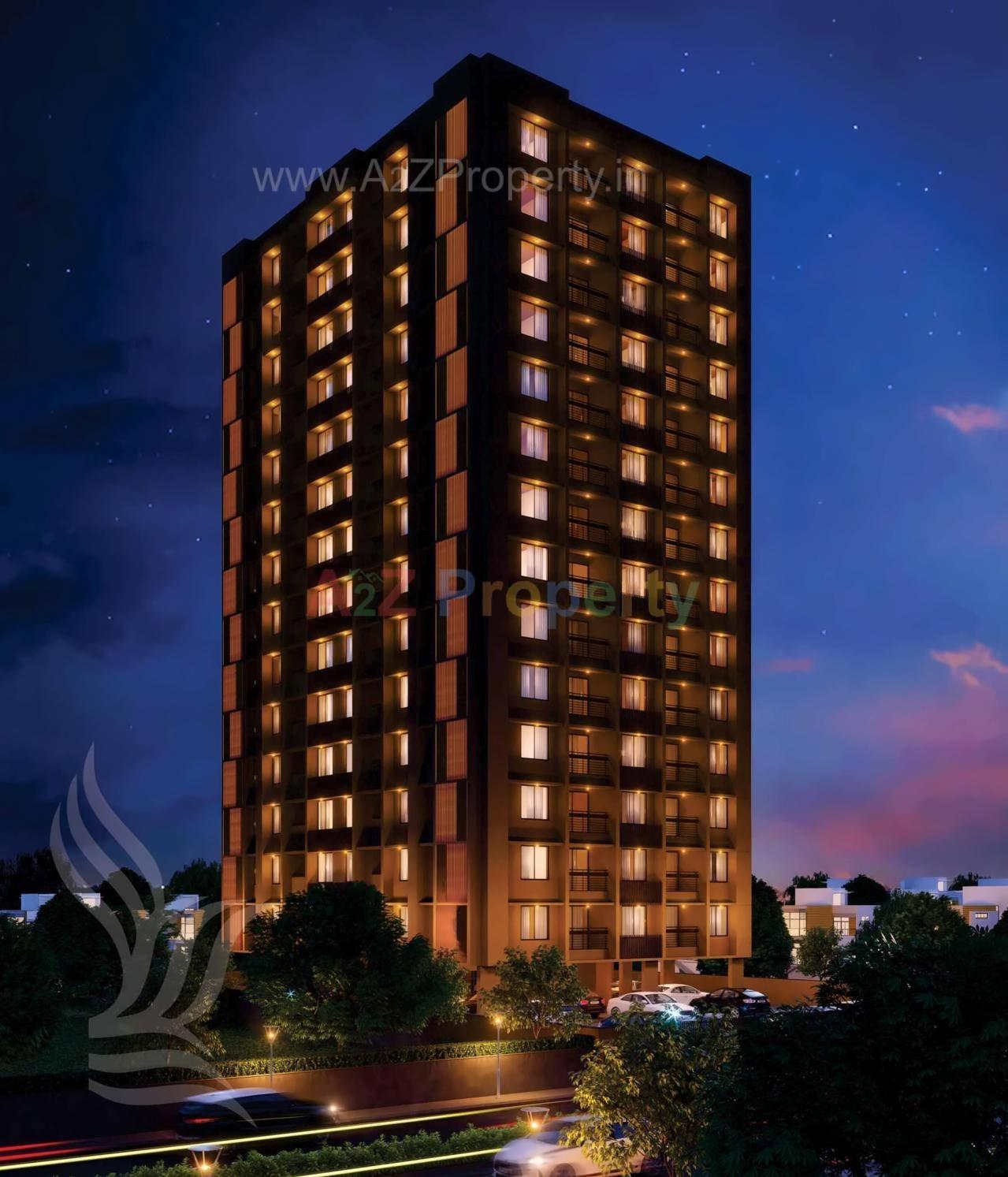 3D Elevation of real estate project Merlin Orion located at Vasna, Ahmedabad, Gujarat