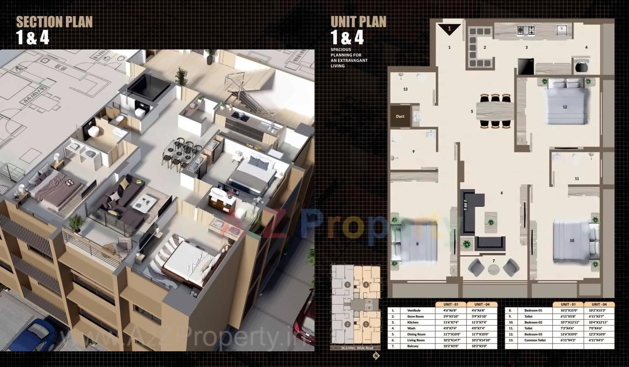 Layout of real estate project Merlin Orion located at Vasna, Ahmedabad, Gujarat