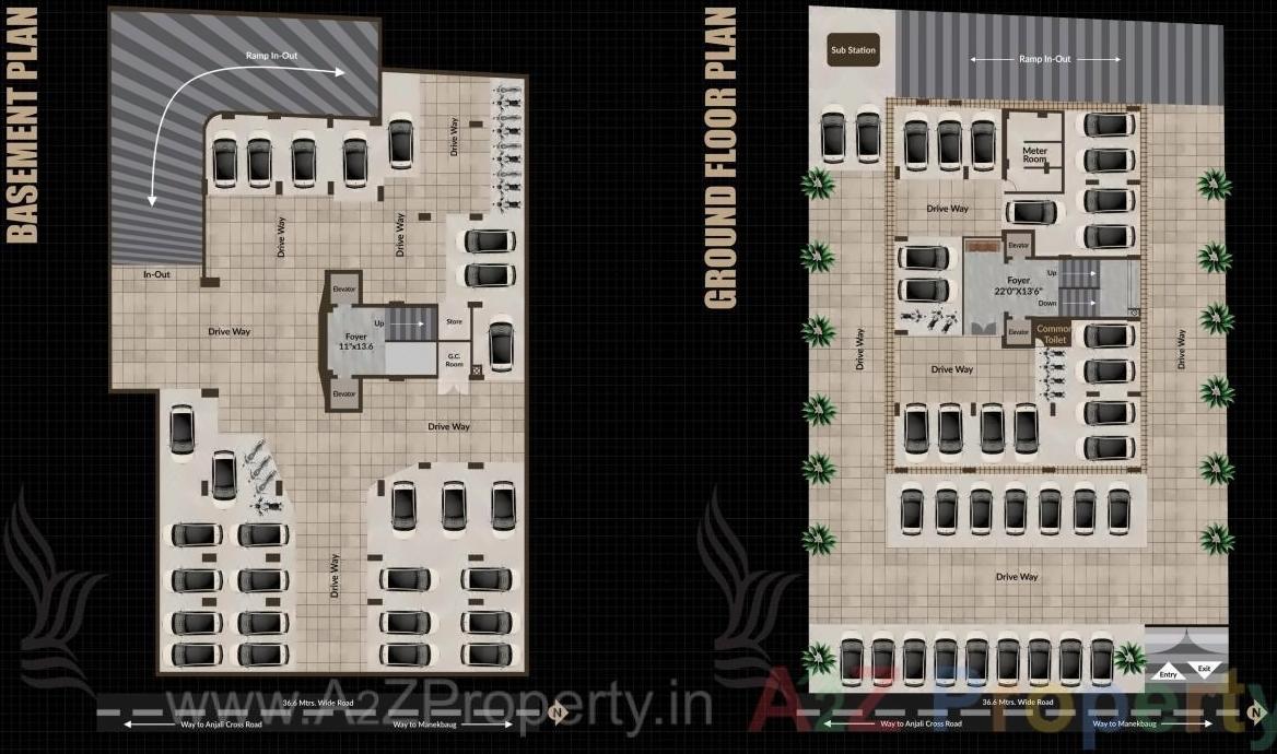 Layout of real estate project Merlin Orion located at Vasna, Ahmedabad, Gujarat