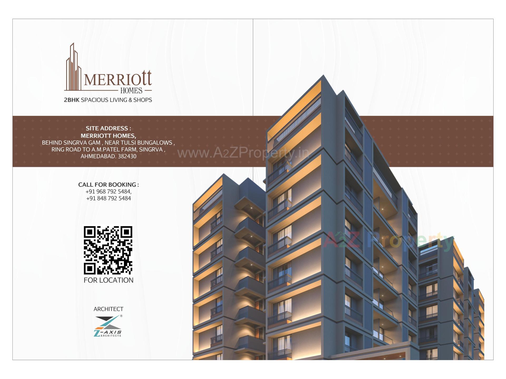 3D Elevation of real estate project Merriott Homes located at Singarva, Ahmedabad, Gujarat