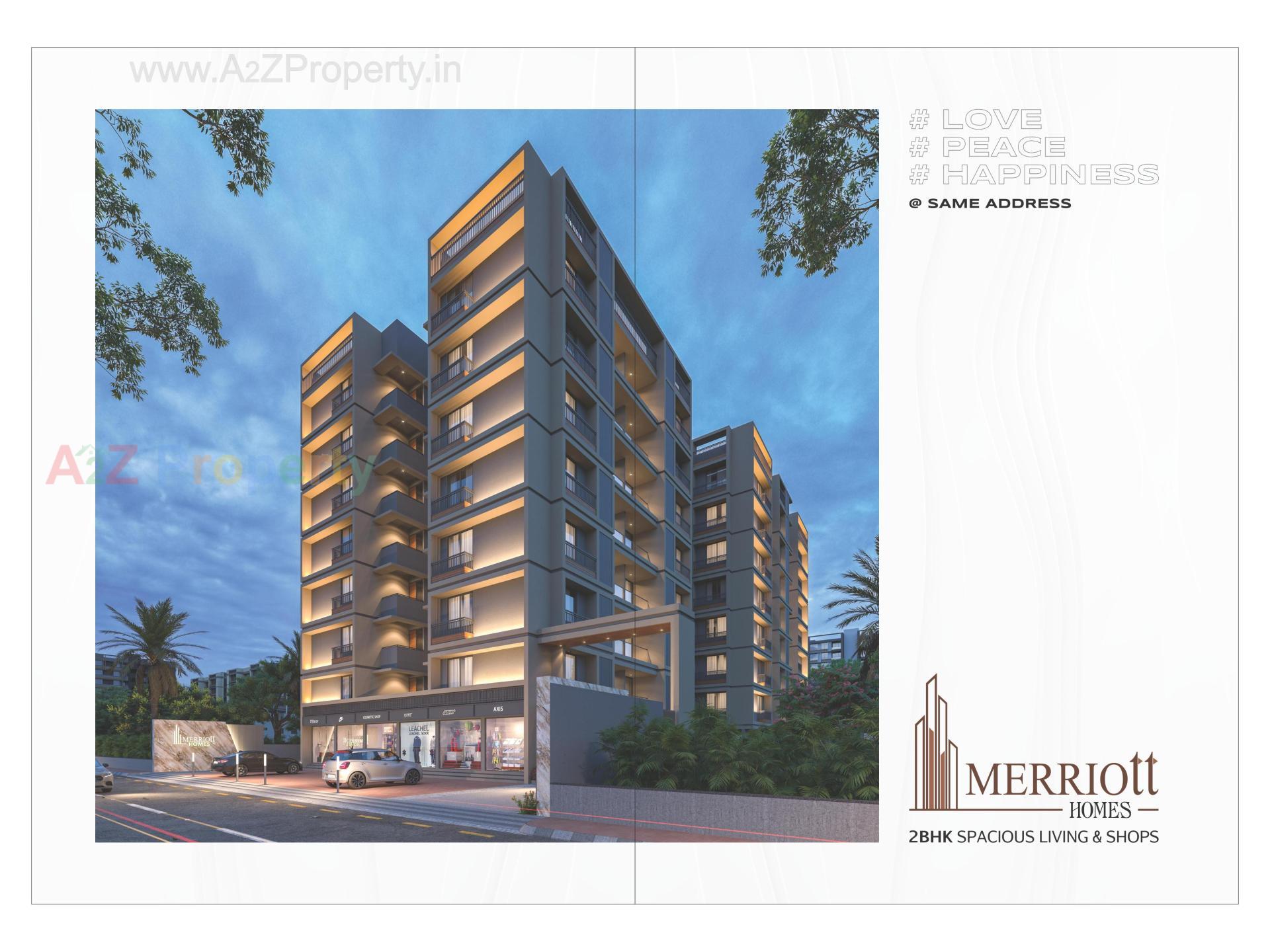 3D Elevation of real estate project Merriott Homes located at Singarva, Ahmedabad, Gujarat