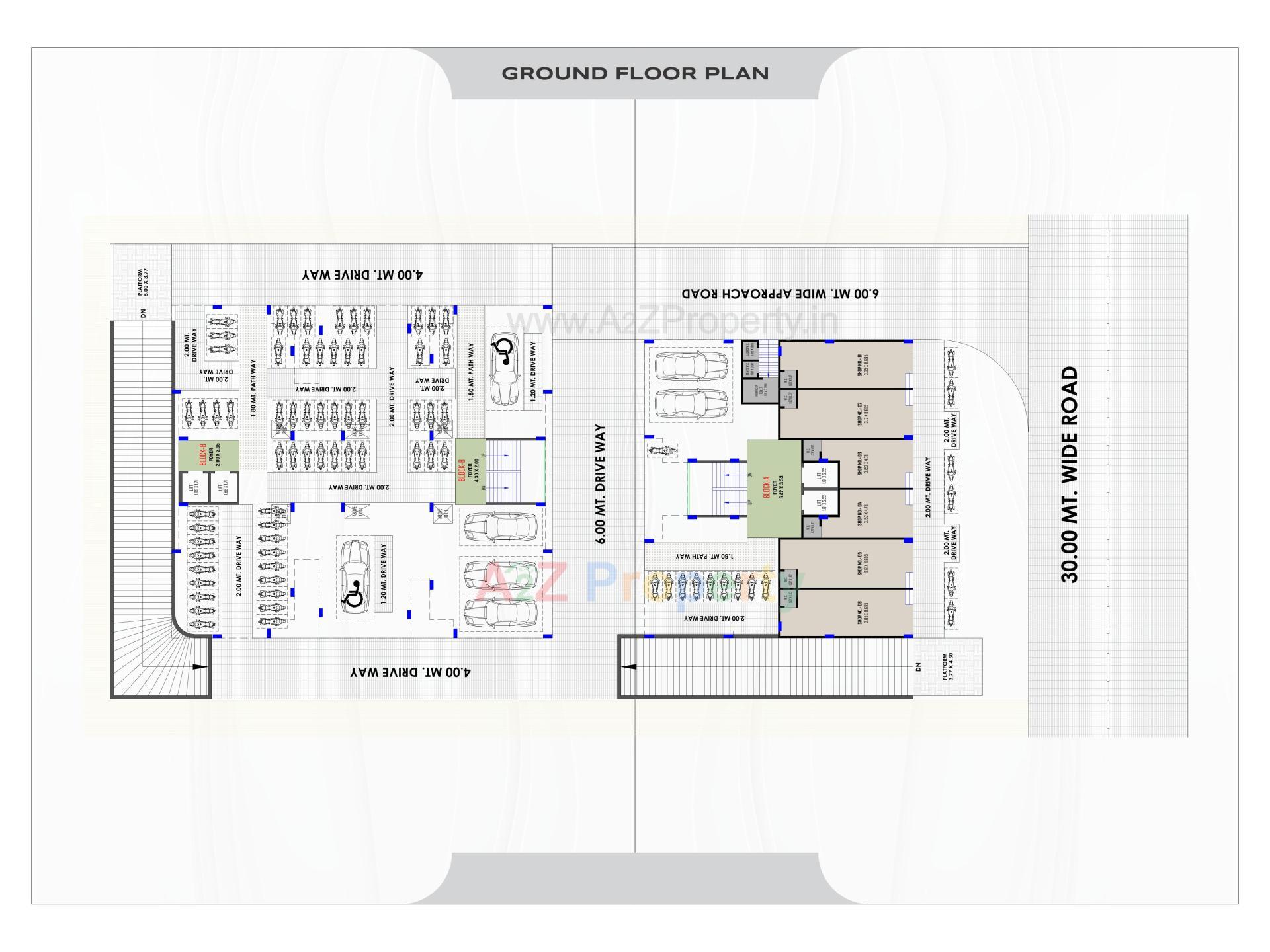 Layout of real estate project Merriott Homes located at Singarva, Ahmedabad, Gujarat