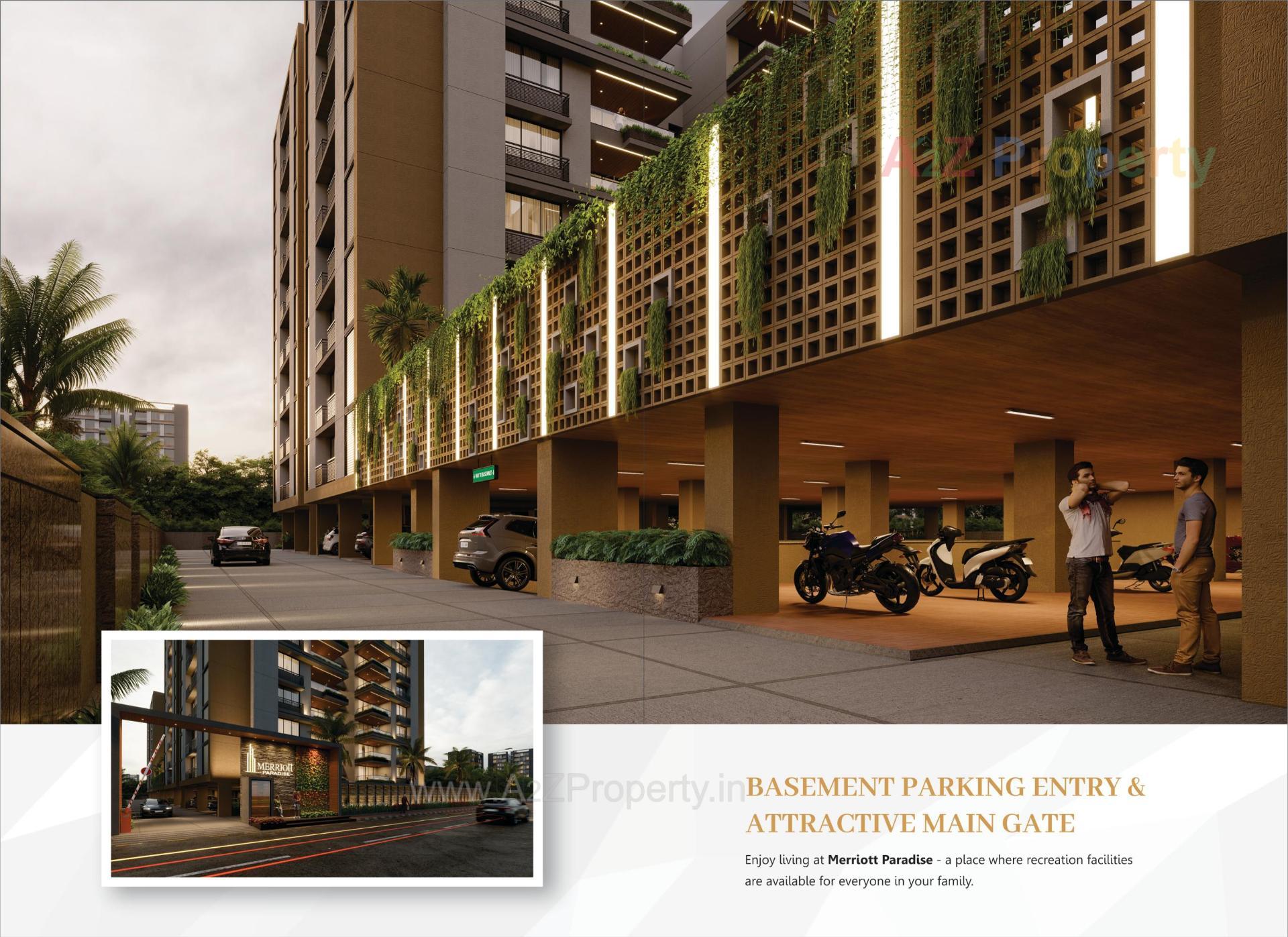 3D Elevation of real estate project Merriott Paradise located at Nikol, Ahmedabad, Gujarat