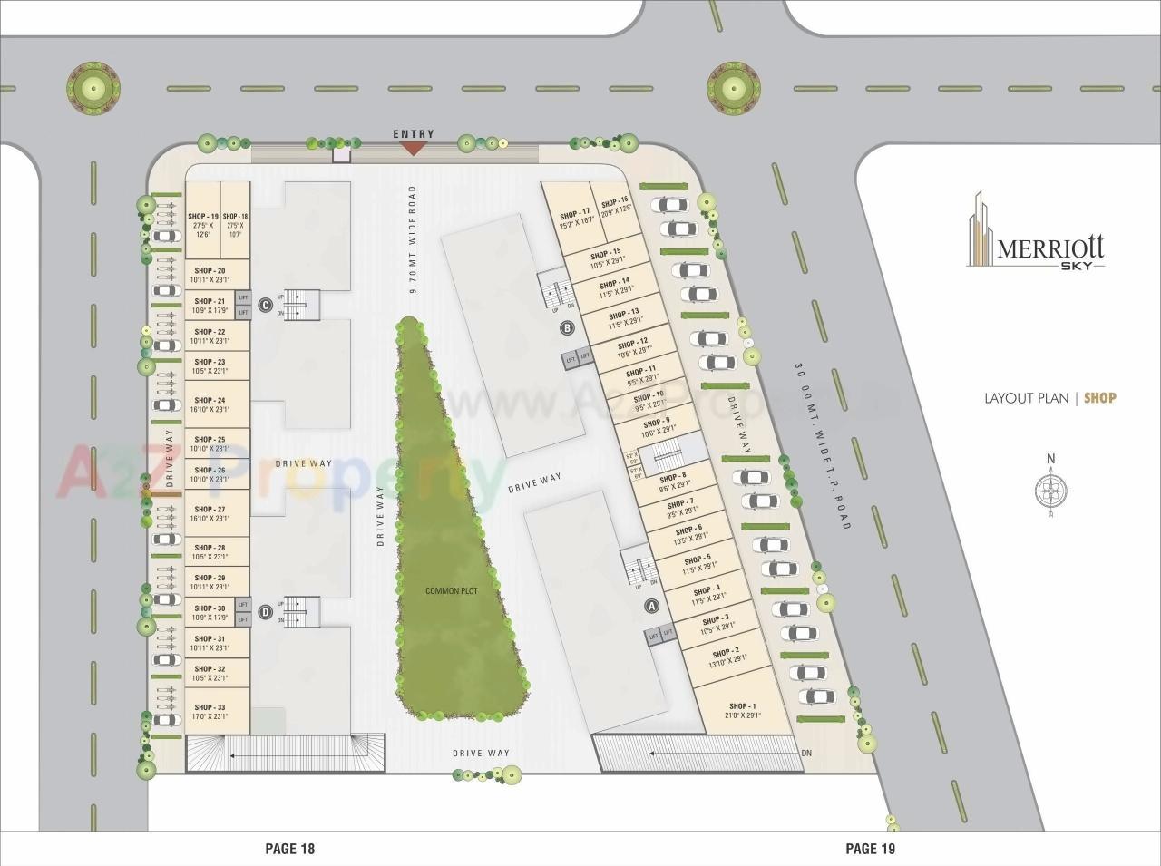 Layout of real estate project Merriott Sky located at Nikol, Ahmedabad, Gujarat