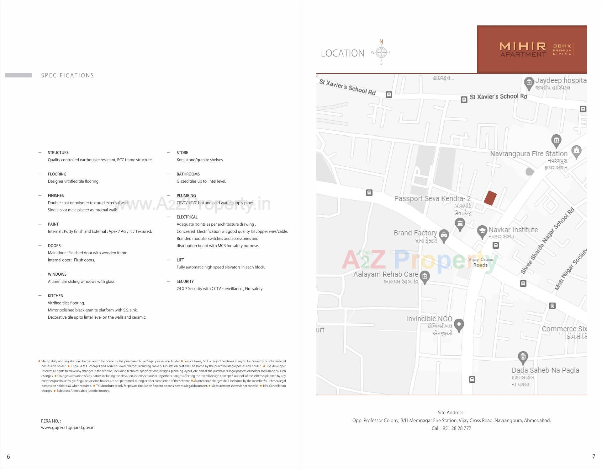  of real estate project Mihir Apartment located at Memnagar, Ahmedabad, Gujarat