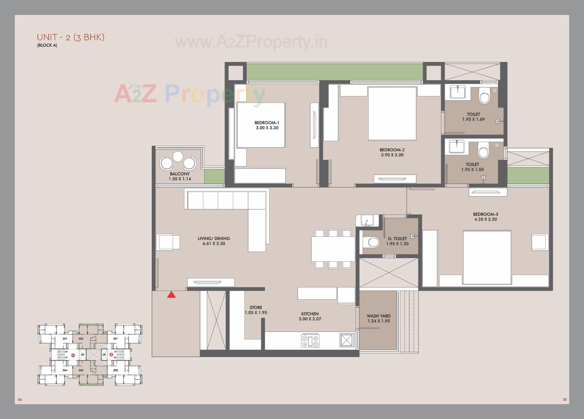 Layout of real estate project Mirai located at Gota, Ahmedabad, Gujarat