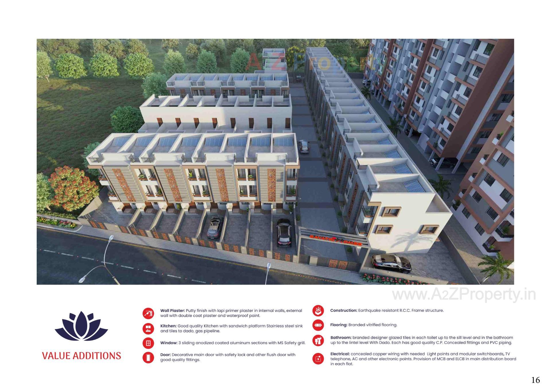 3D Elevation of real estate project Mivaan Gayatri Homes located at Vatva, Ahmedabad, Gujarat