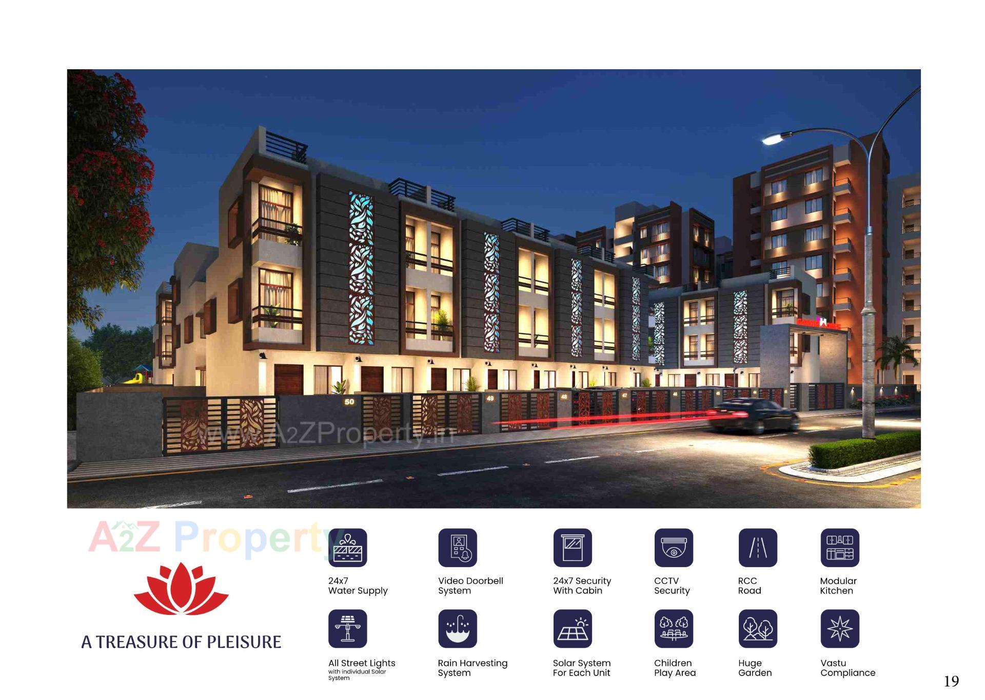 3D Elevation of real estate project Mivaan Gayatri Homes located at Vatva, Ahmedabad, Gujarat