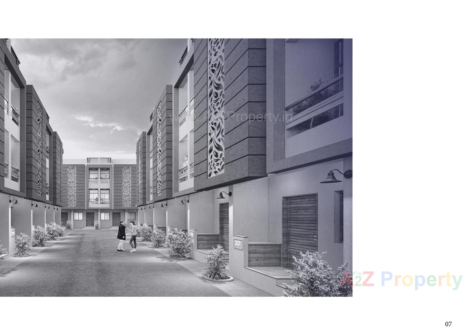 3D Elevation of real estate project Mivaan Gayatri Homes located at Vatva, Ahmedabad, Gujarat