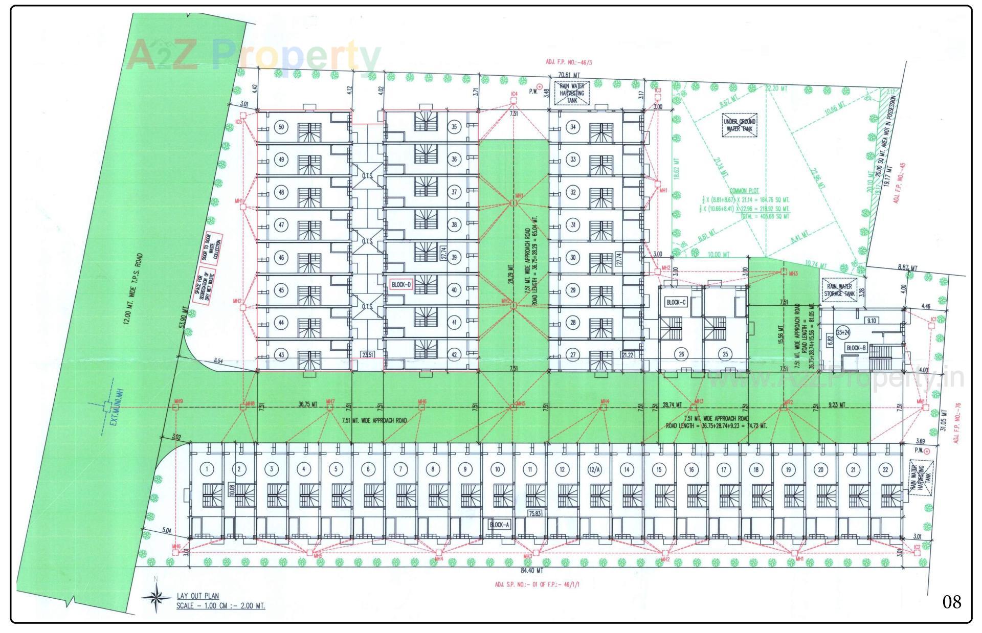 Layout of real estate project Mivaan Gayatri Homes located at Vatva, Ahmedabad, Gujarat
