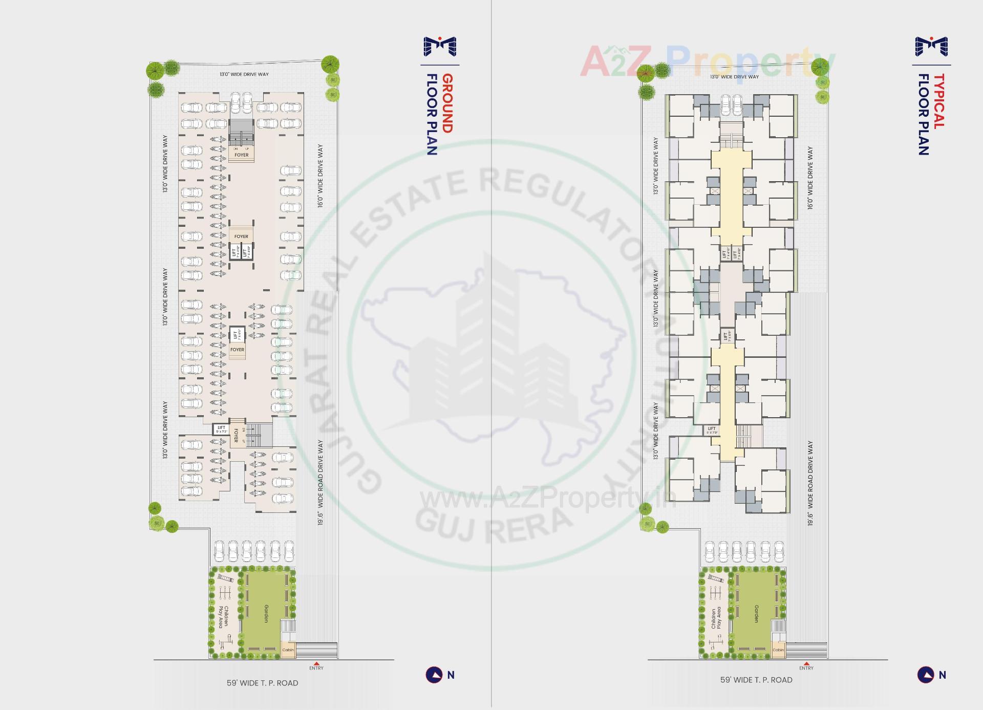 Layout of real estate project Mivaan Meadow located at Vatva, Ahmedabad, Gujarat