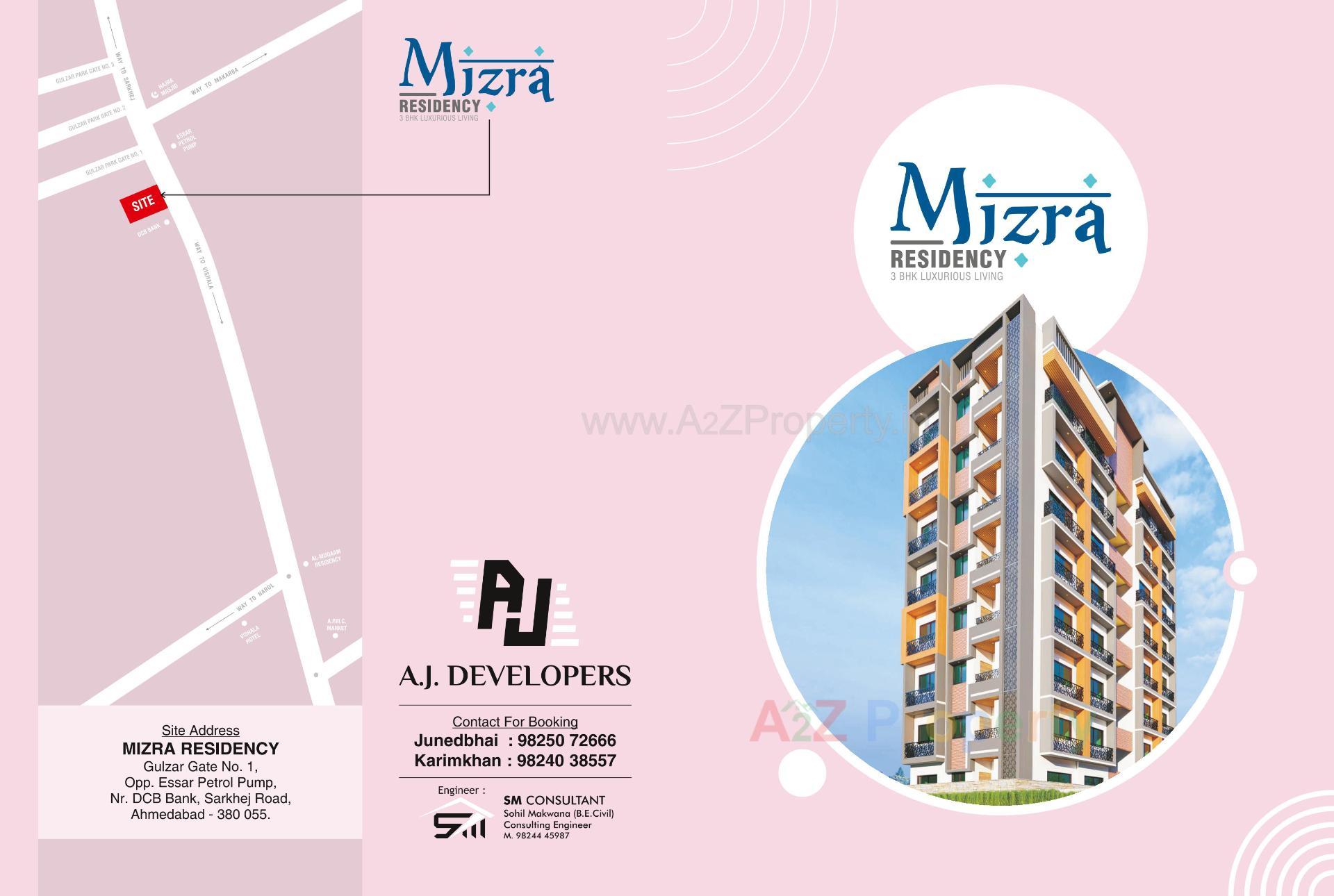  of real estate project Mizra Residency located at Gyaspur, Ahmedabad, Gujarat