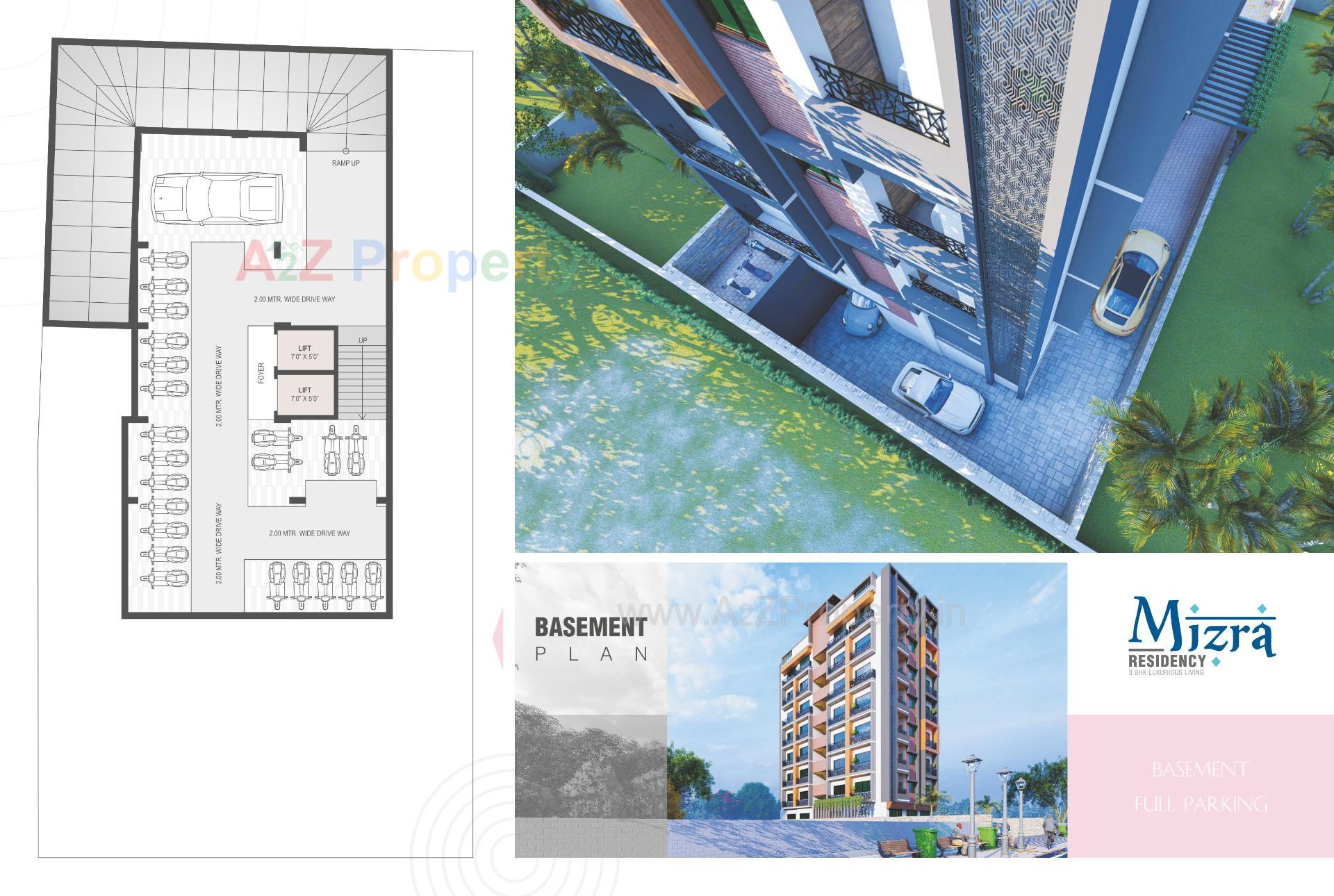 Layout of real estate project Mizra Residency located at Gyaspur, Ahmedabad, Gujarat