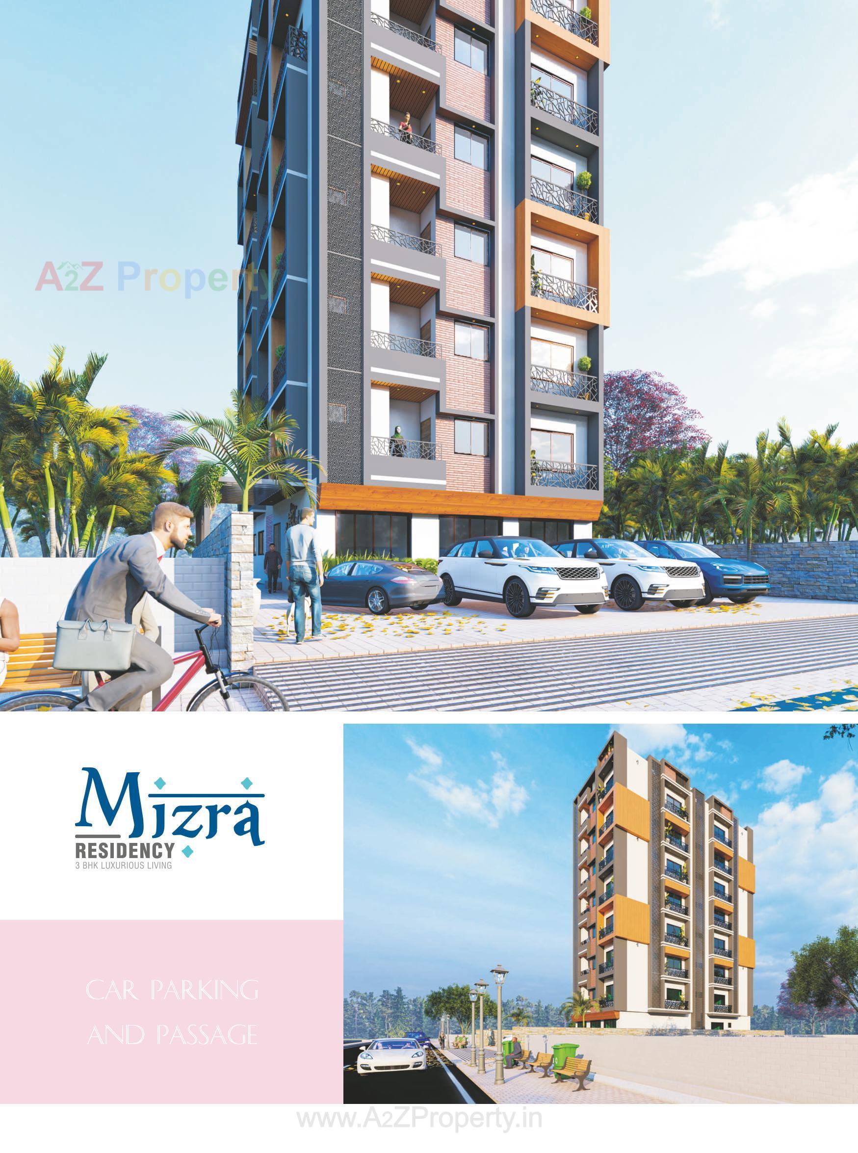 3D Elevation of real estate project Mizra Residency located at Gyaspur, Ahmedabad, Gujarat
