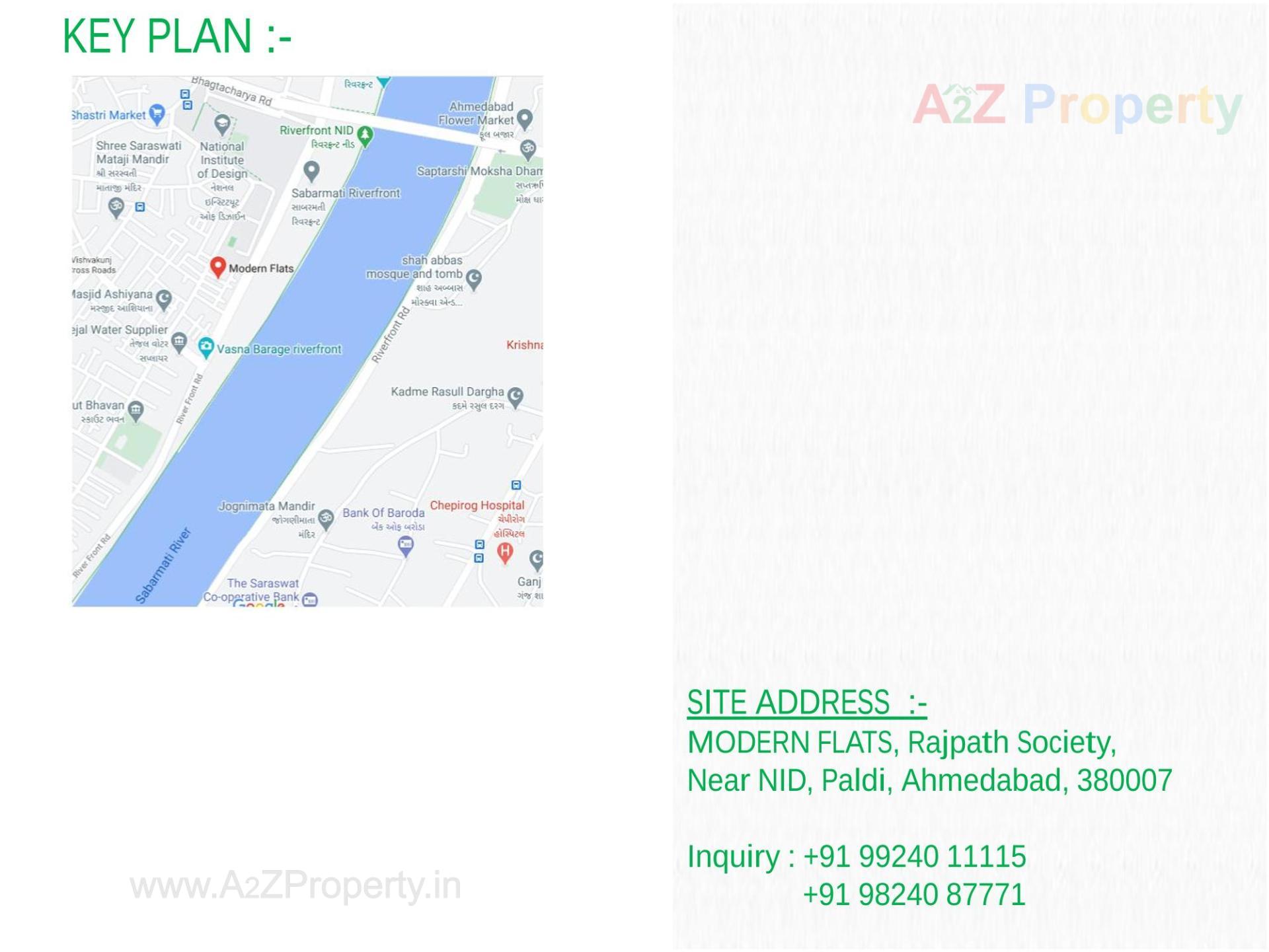  of real estate project Modern Flats located at Paldi, Ahmedabad, Gujarat